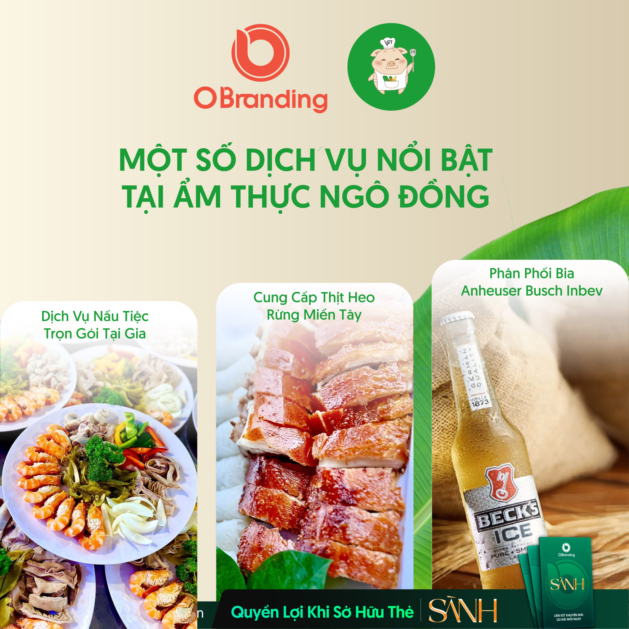 một số dịch vụ tại ẩm thực ngô đồng