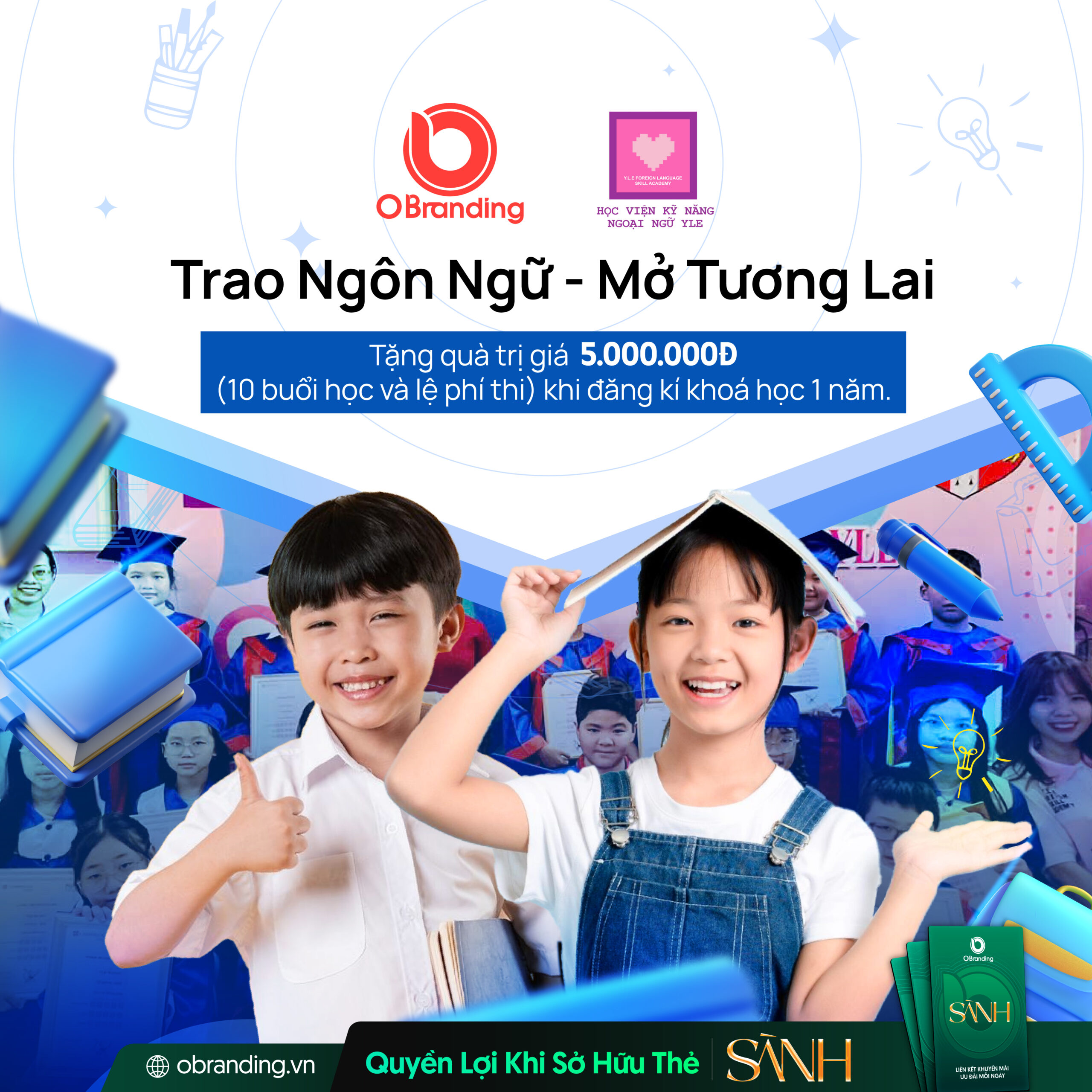 Học viện kỹ năng ngoại ngữ Y.L.E – Cam kết đầu ra chuẩn Cambridge