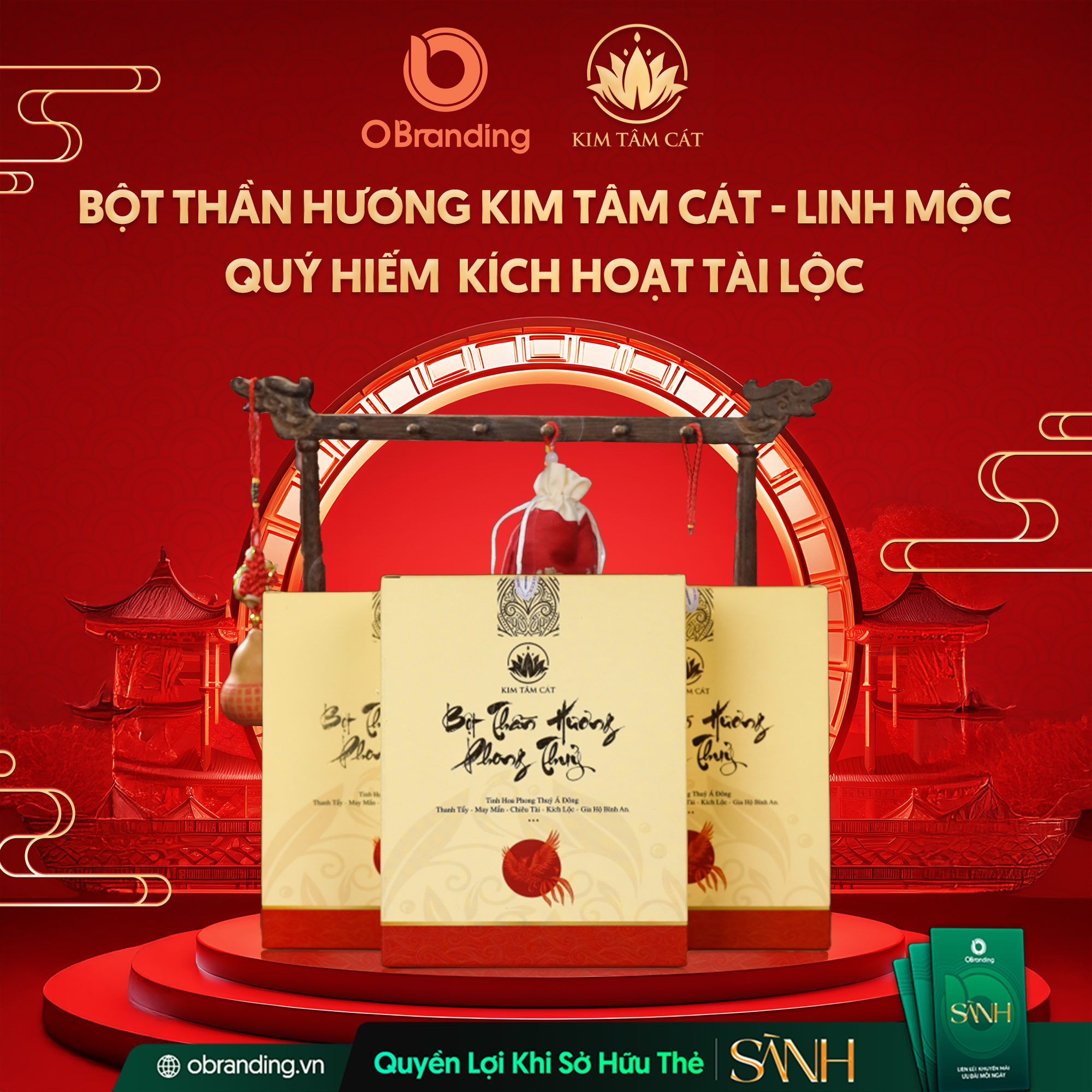 bột thần hương kim tâm cát