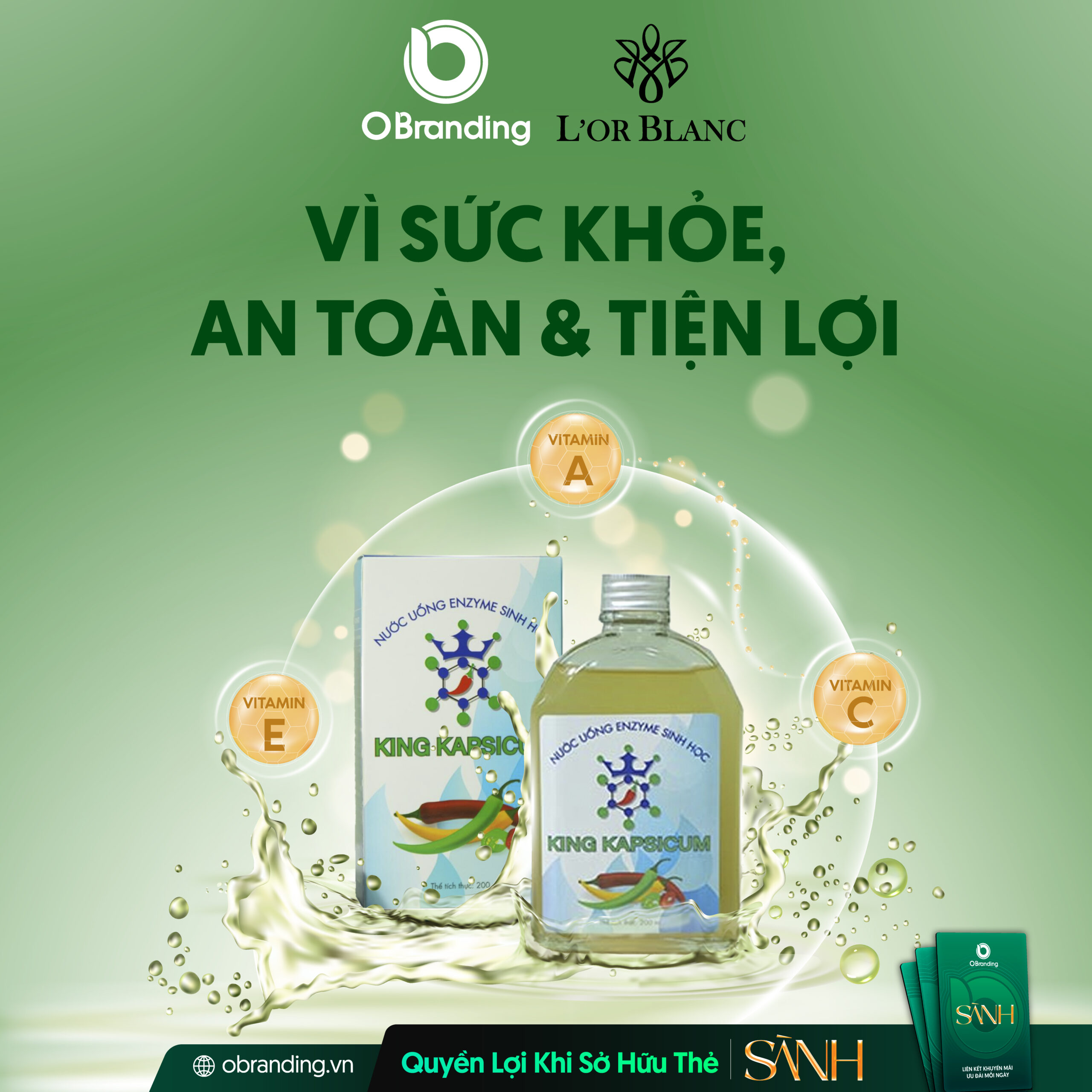Vì sức khoẻ, an toàn & tiện lợi
