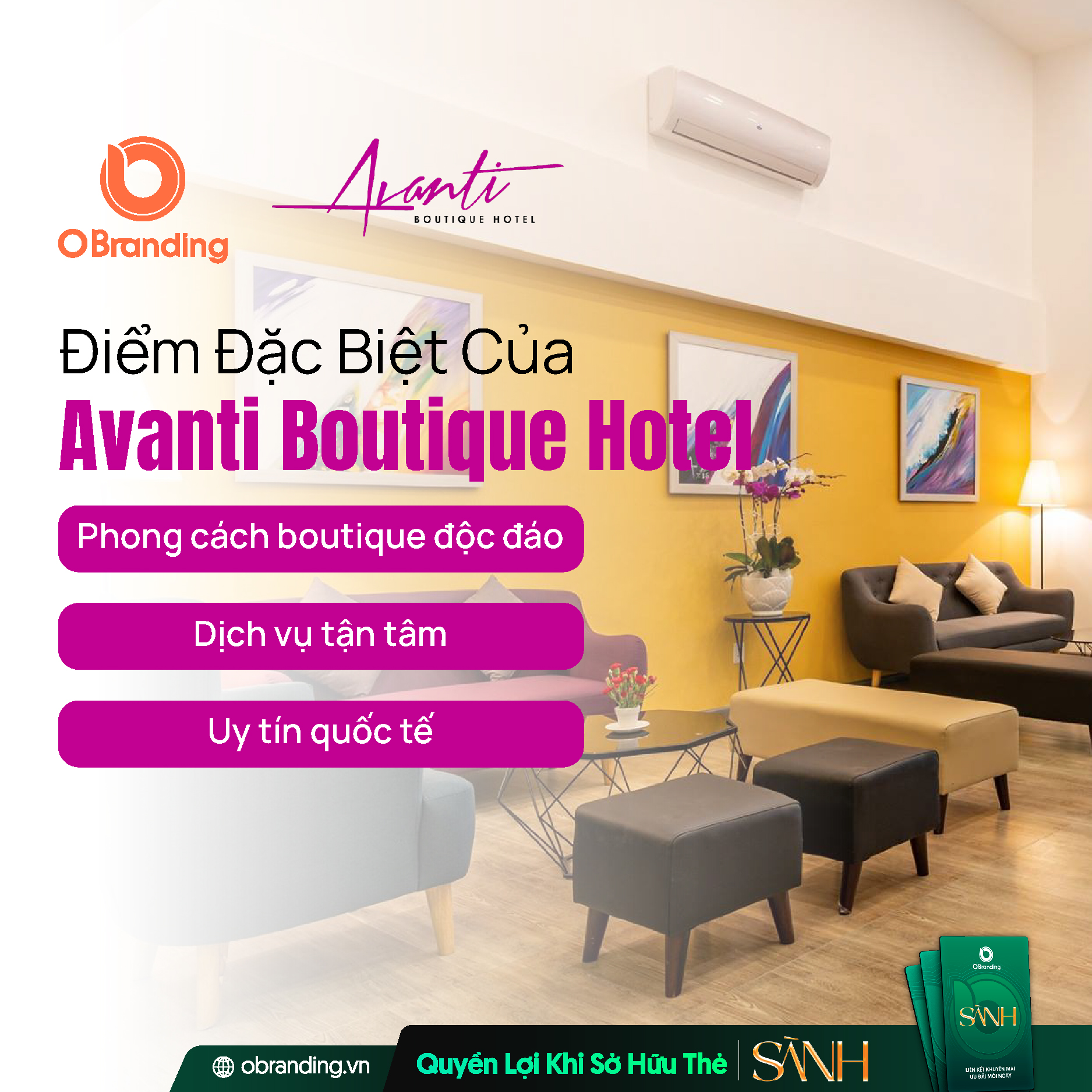 Không gian phòng nghỉ hiện đại & tinh tế