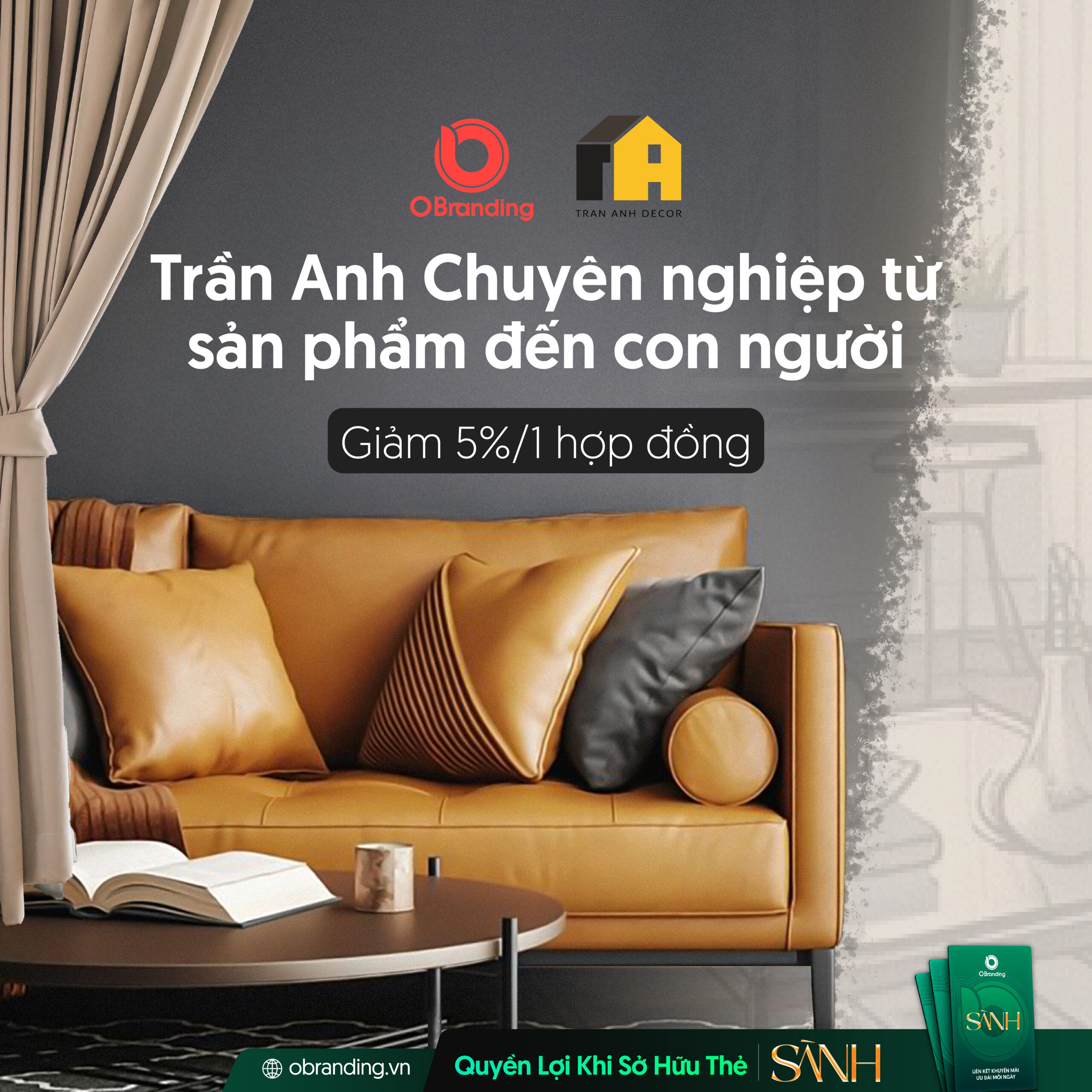 ưu đãi dành riêng cho khách hàng sở hữu Thẻ Sành