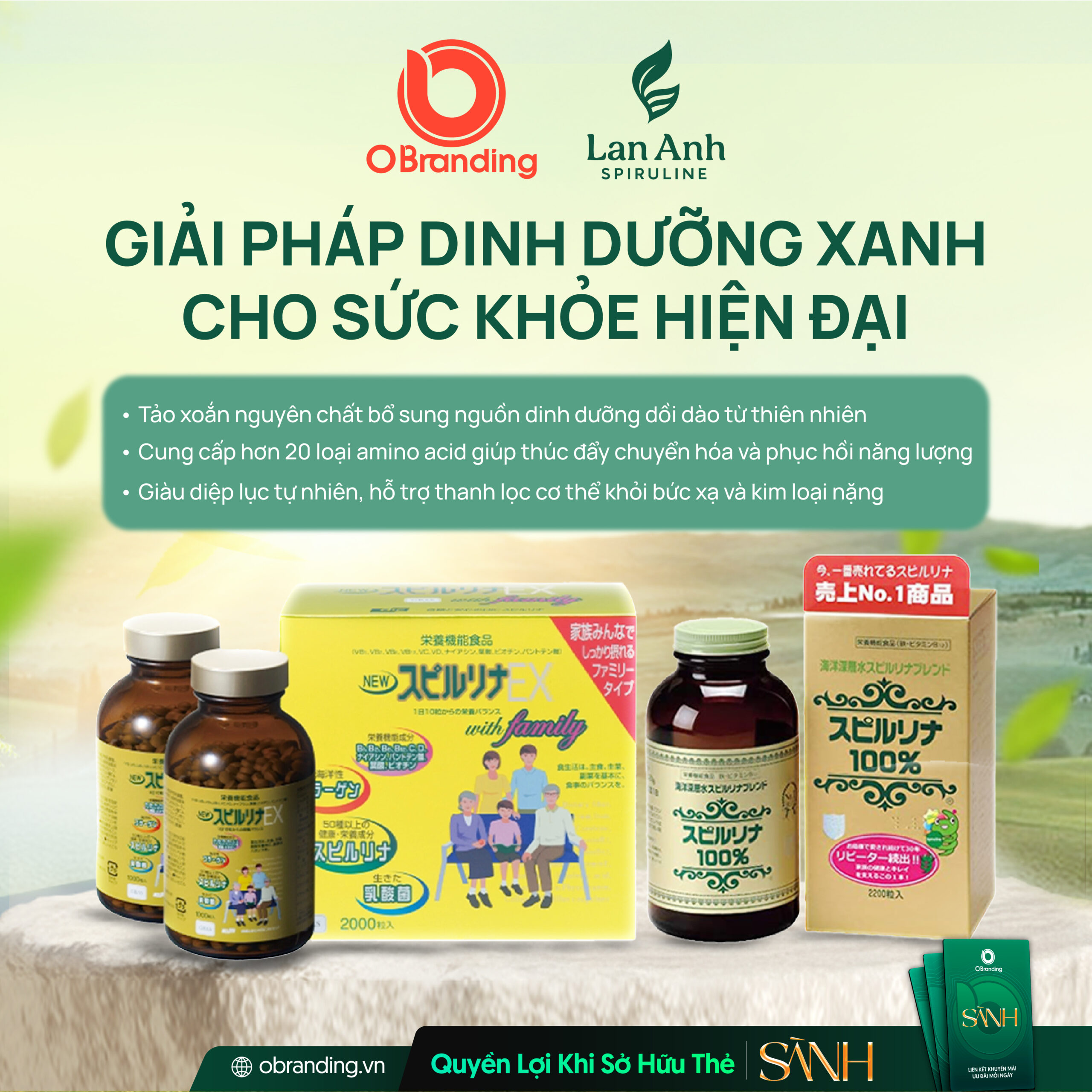 Tảo xoắn Spirulina Nhật bản