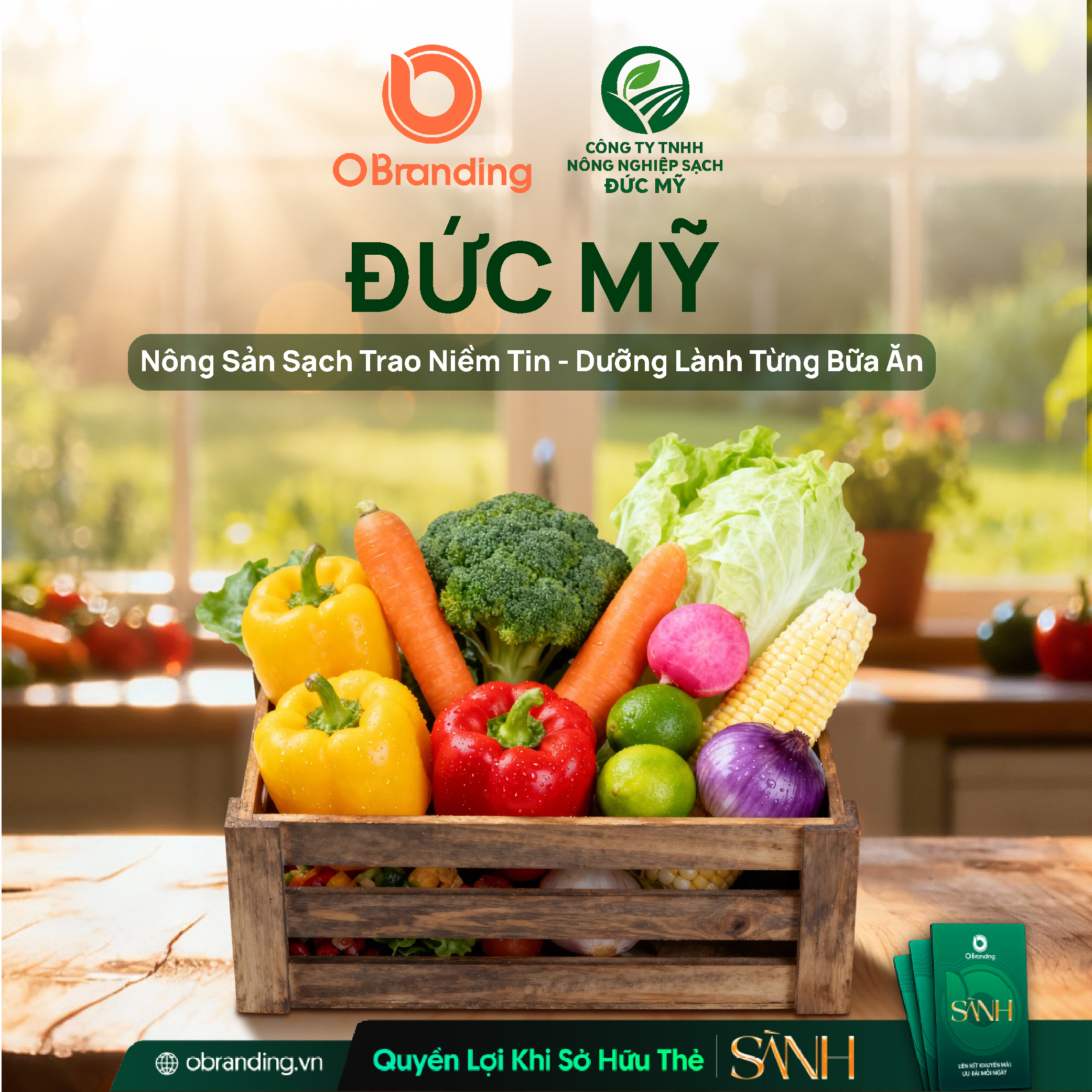 Nông Nghiệp Sạch Đức Mỹ – Thương hiệu tiên phong vì sức khỏe cộng đồng