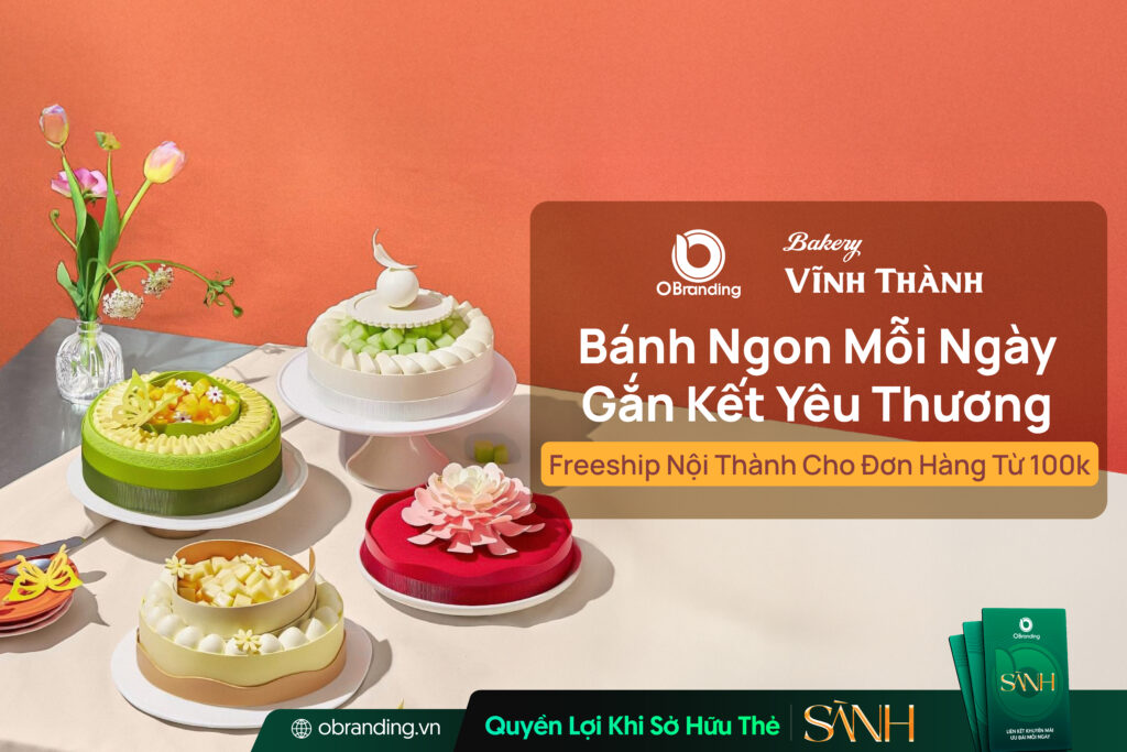 BAKERY VĨNH THÀNH – BÁNH NGỌT THỦ CÔNG TỪ TÂM, NGỌT NGÀO TRONG TỪNG KHOẢNH KHẮC