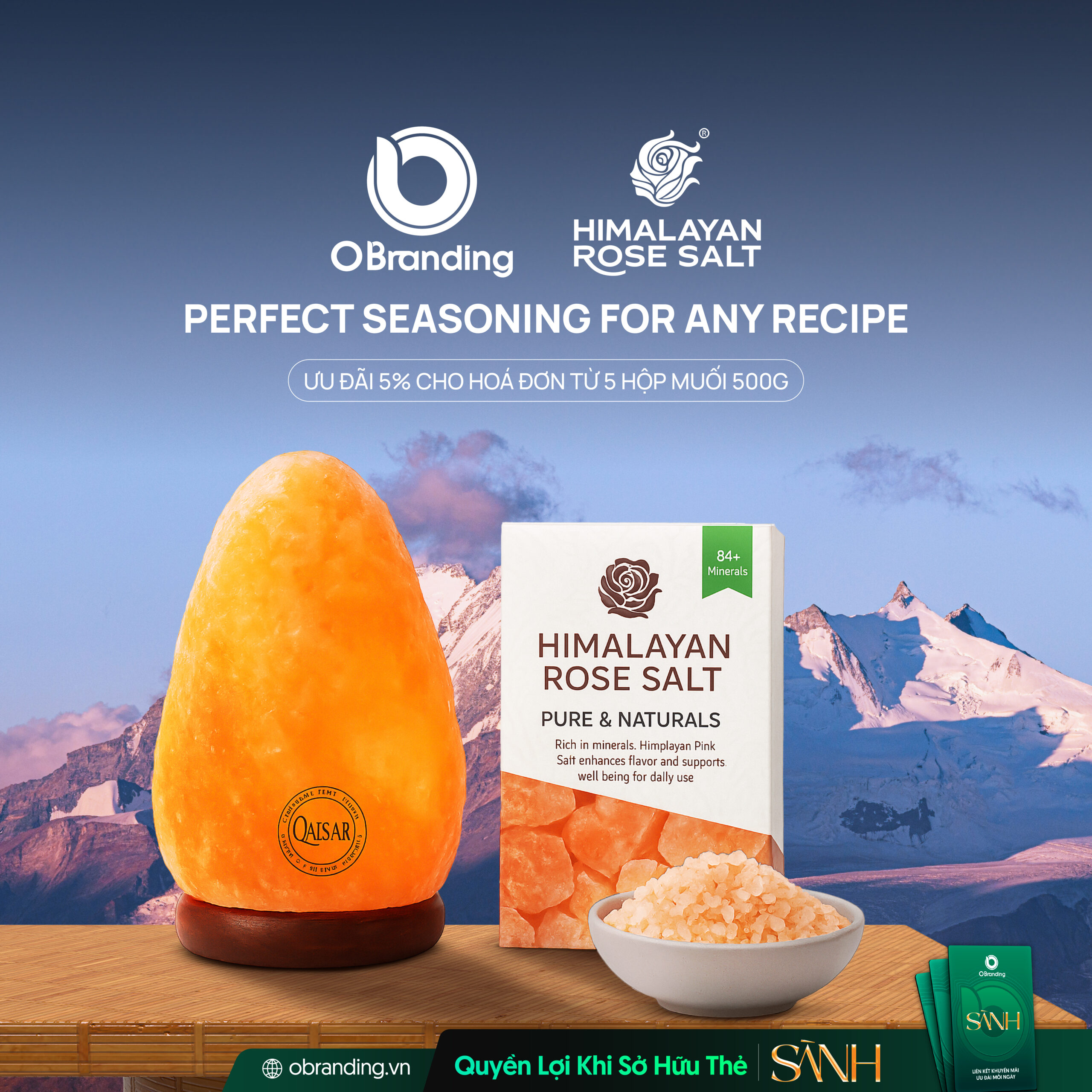 Muối hồng Himalaya và đèn đá muối – Nền tảng cho giải pháp tinh khiết