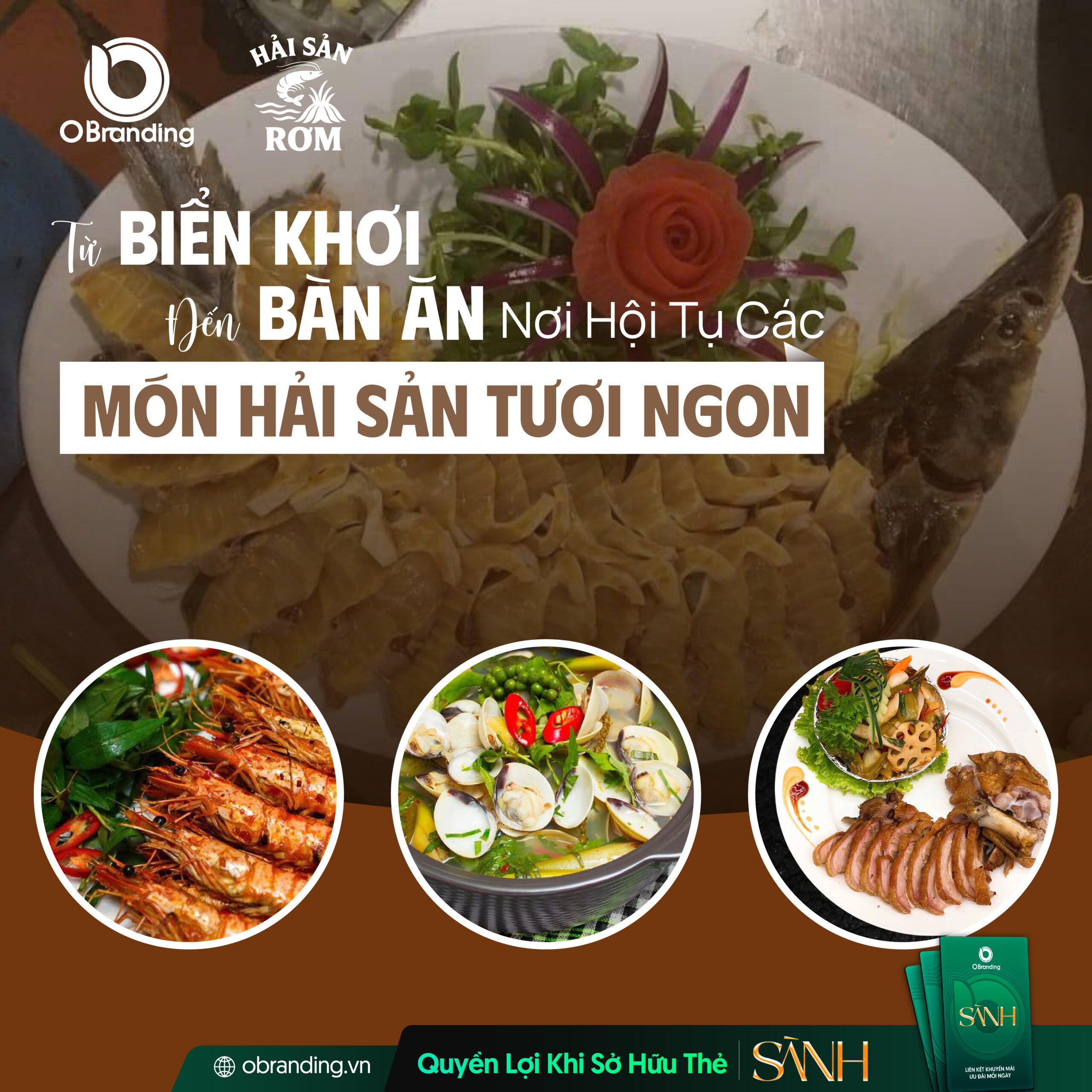Hải Sản Rơm - Nguyên liệu chọn lọc, giữ trọn vị tươi của hải sản