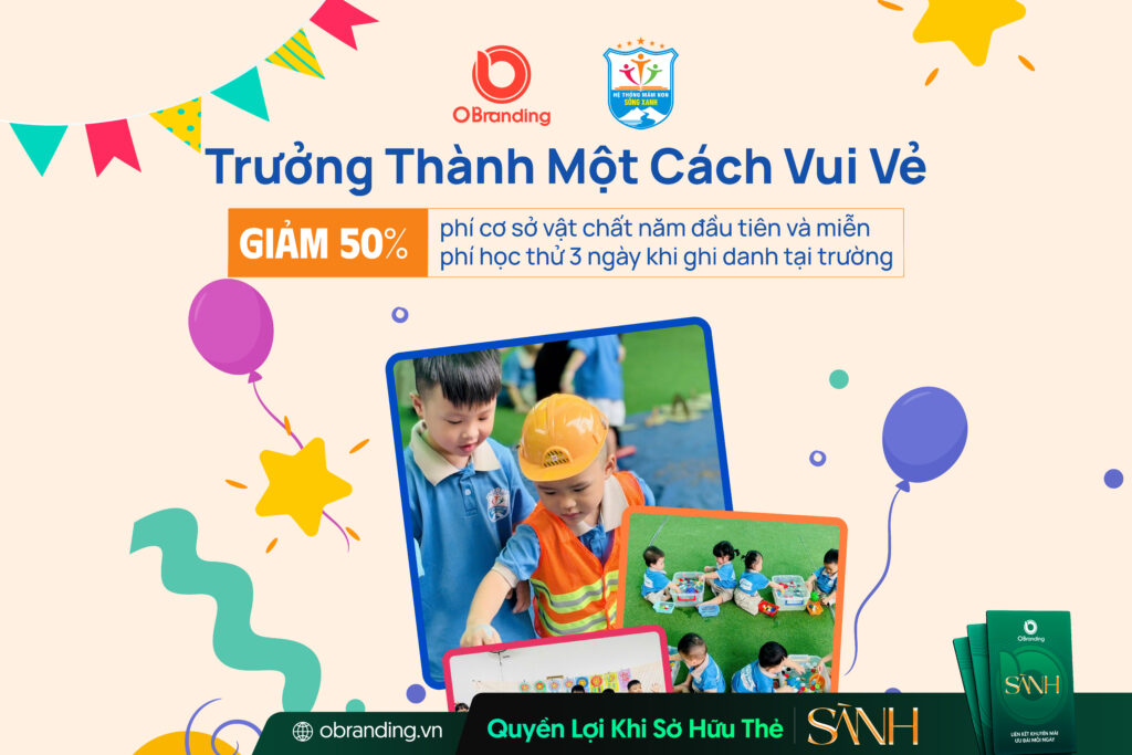 HỆ THỐNG MẦM NON SÔNG XANH – NUÔI DƯỠNG MẦM NON HẠNH PHÚC TỪ NHỮNG NĂM ĐẦU ĐỜI