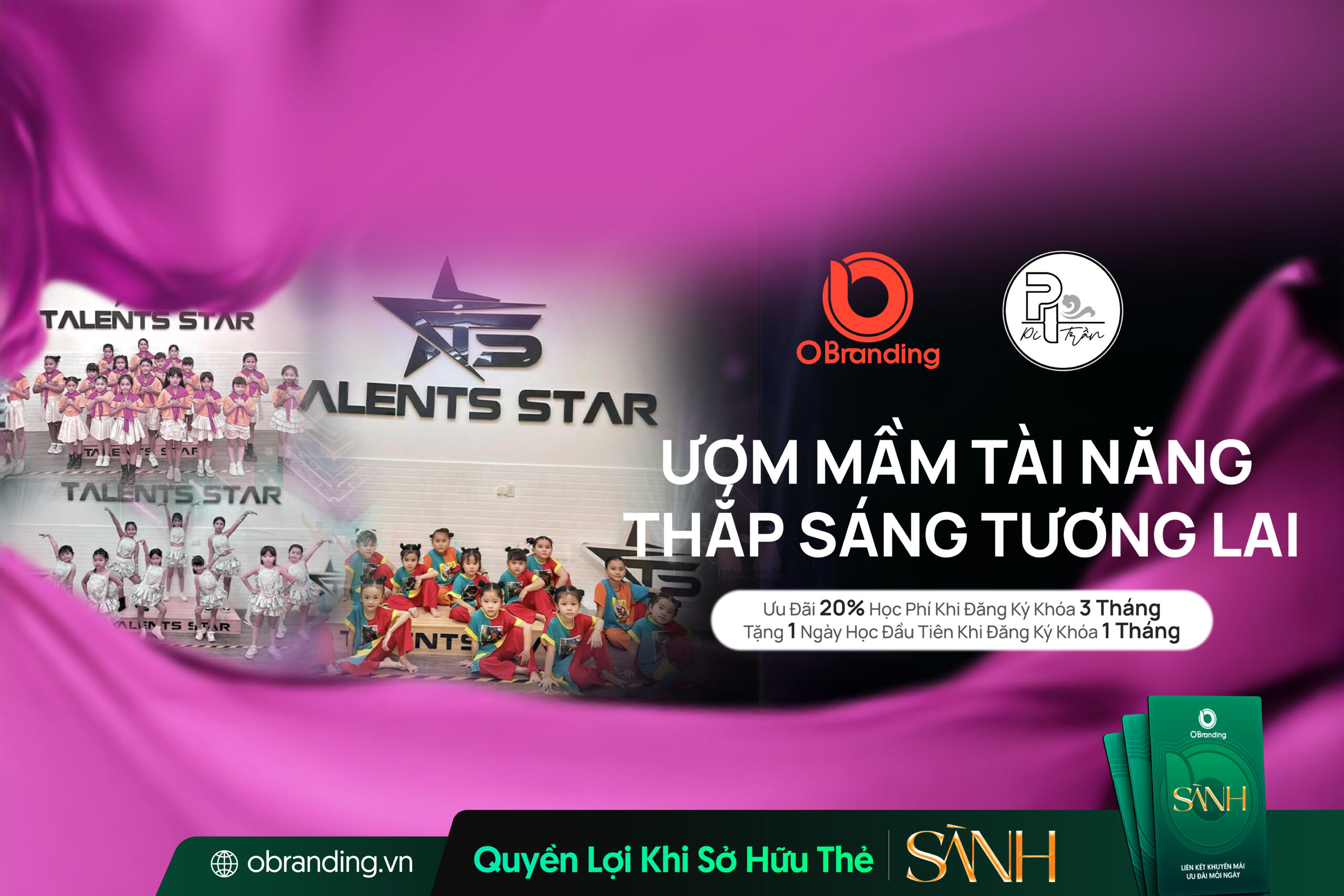 TALENTS STAR – ĐÀO TẠO NĂNG KHIẾU NGHỆ THUẬT, NƠI TỎA SÁNG TÀI NĂNG TRẺ