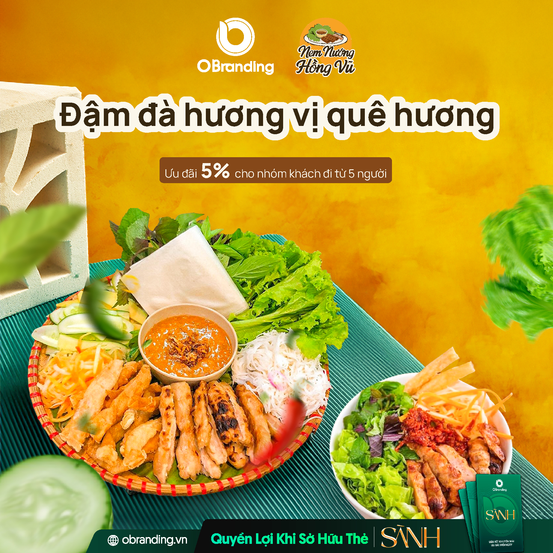 Nem nướng cuốn rau – Sự kết hợp hài hòa và cân bằng