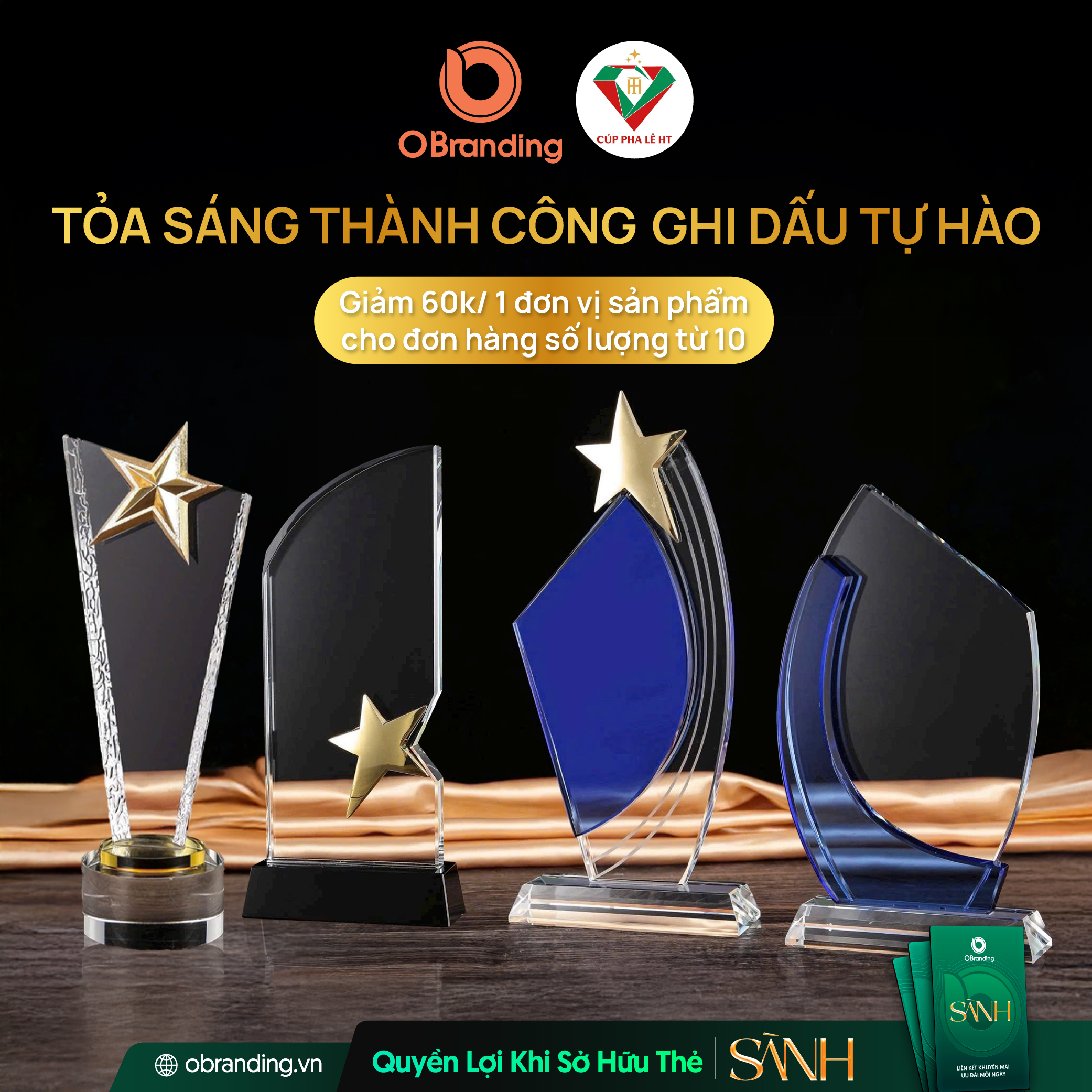 Chất Liệu Pha Lê Cao Cấp – Hiệu Ứng Ánh Sáng Nổi Bật