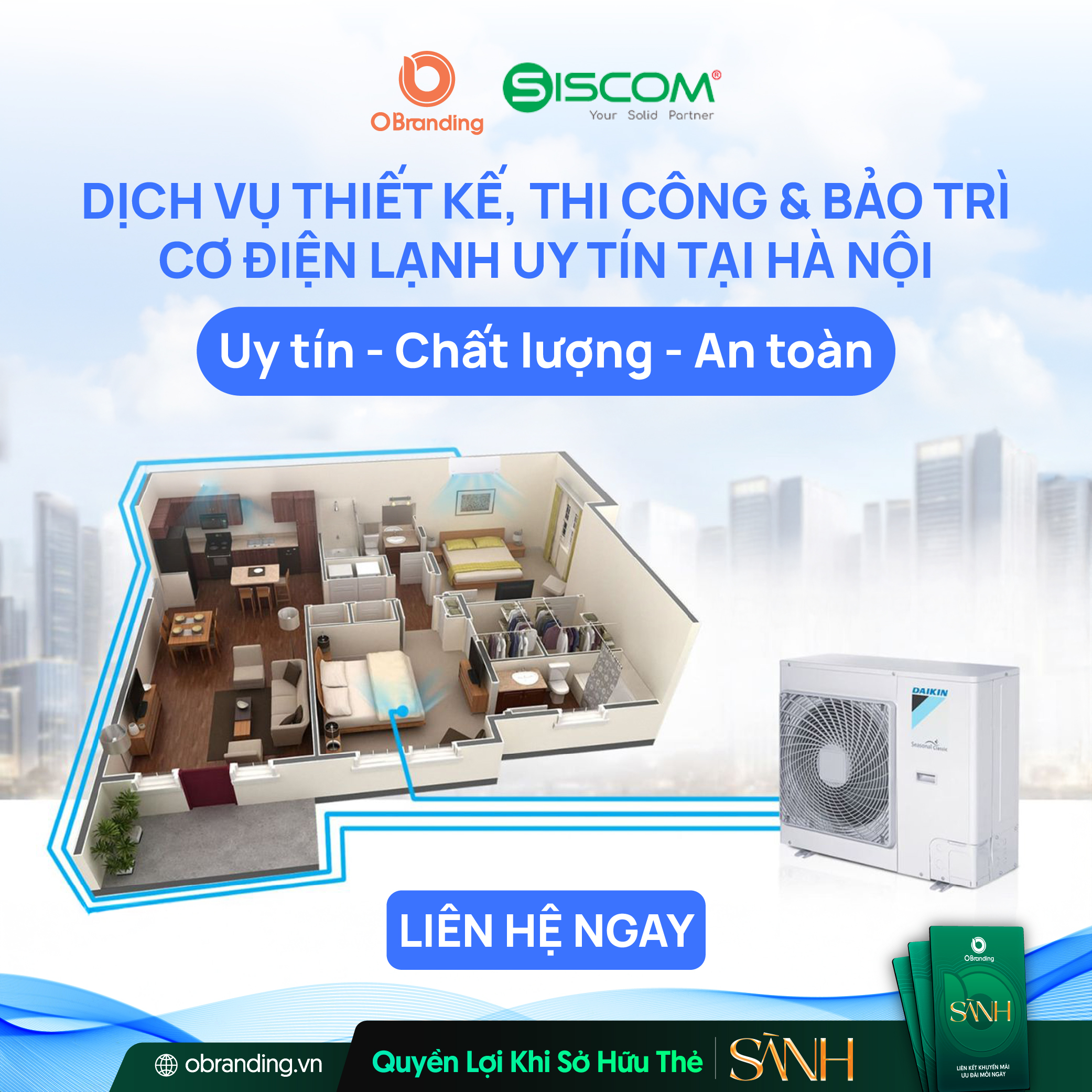 Thiết Kế – Thi Công Hệ Thống Điều Hòa Không Khí Và Thông Gió