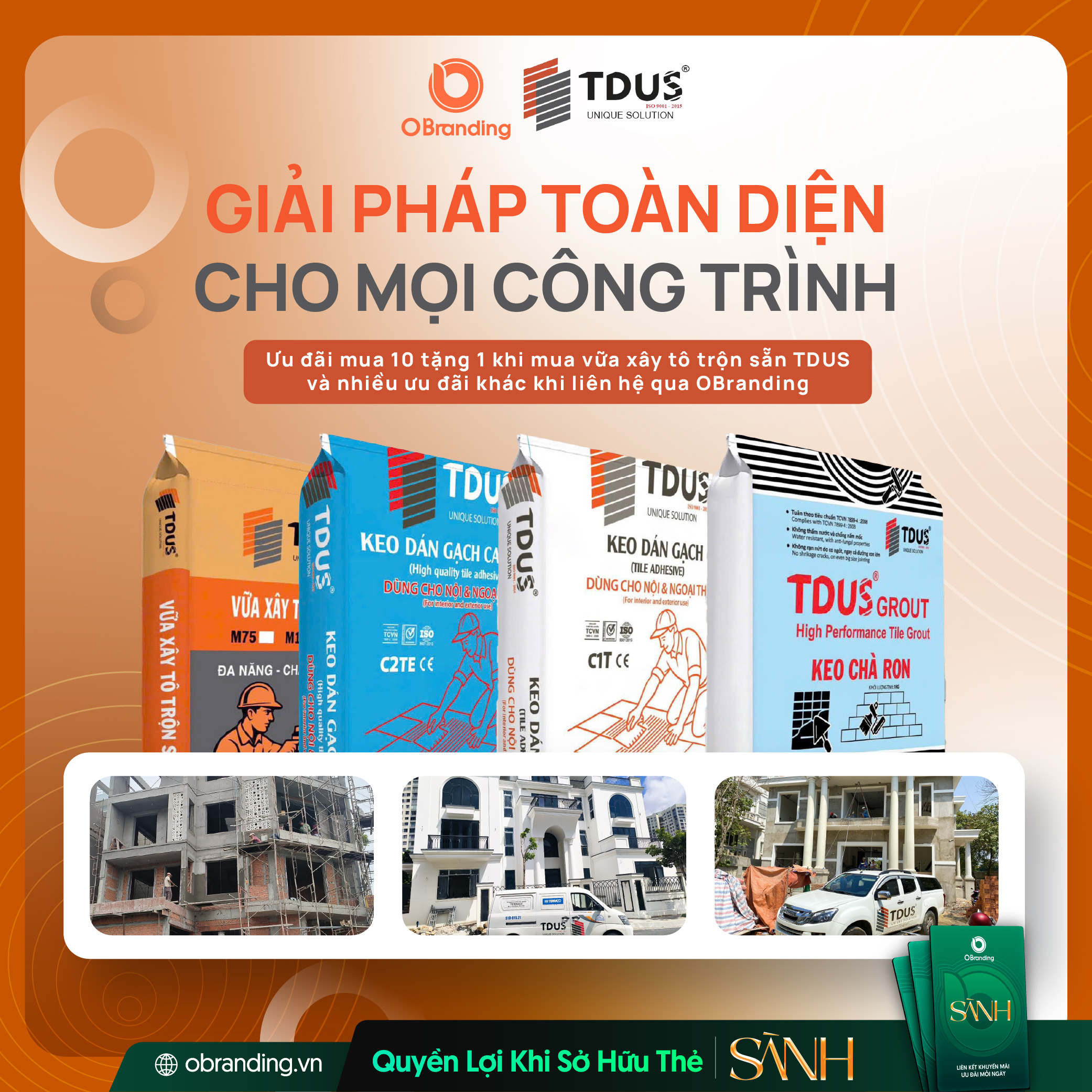 Ưu đãi độc quyền cho hội viên Thẻ Sành