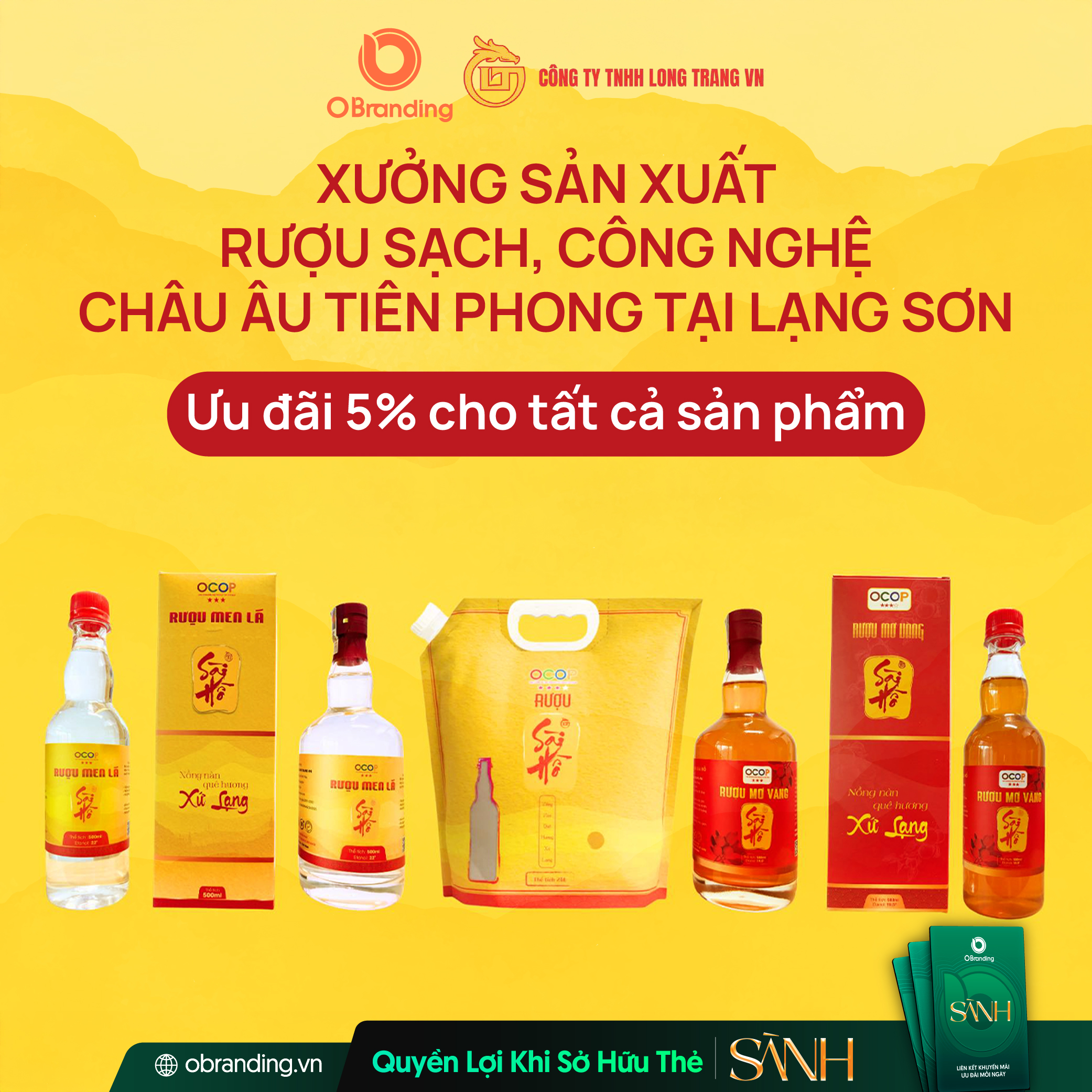 Ưu đãi độc quyền cho hội viên Thẻ Sành
