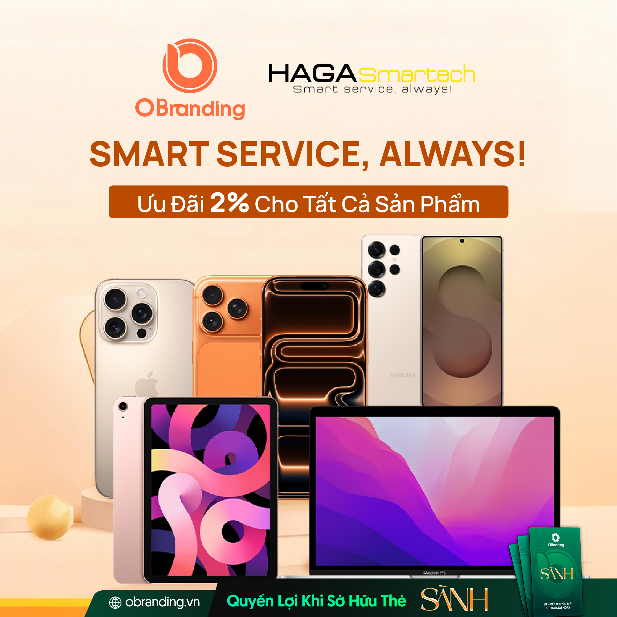 Ưu đãi độc quyền cho hội viên Thẻ Sành