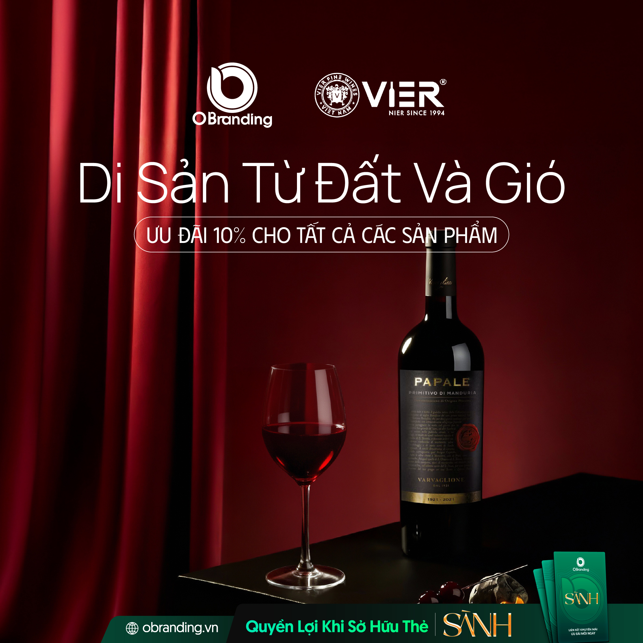 Ưu đãi độc quyền cho hội viên Thẻ Sành