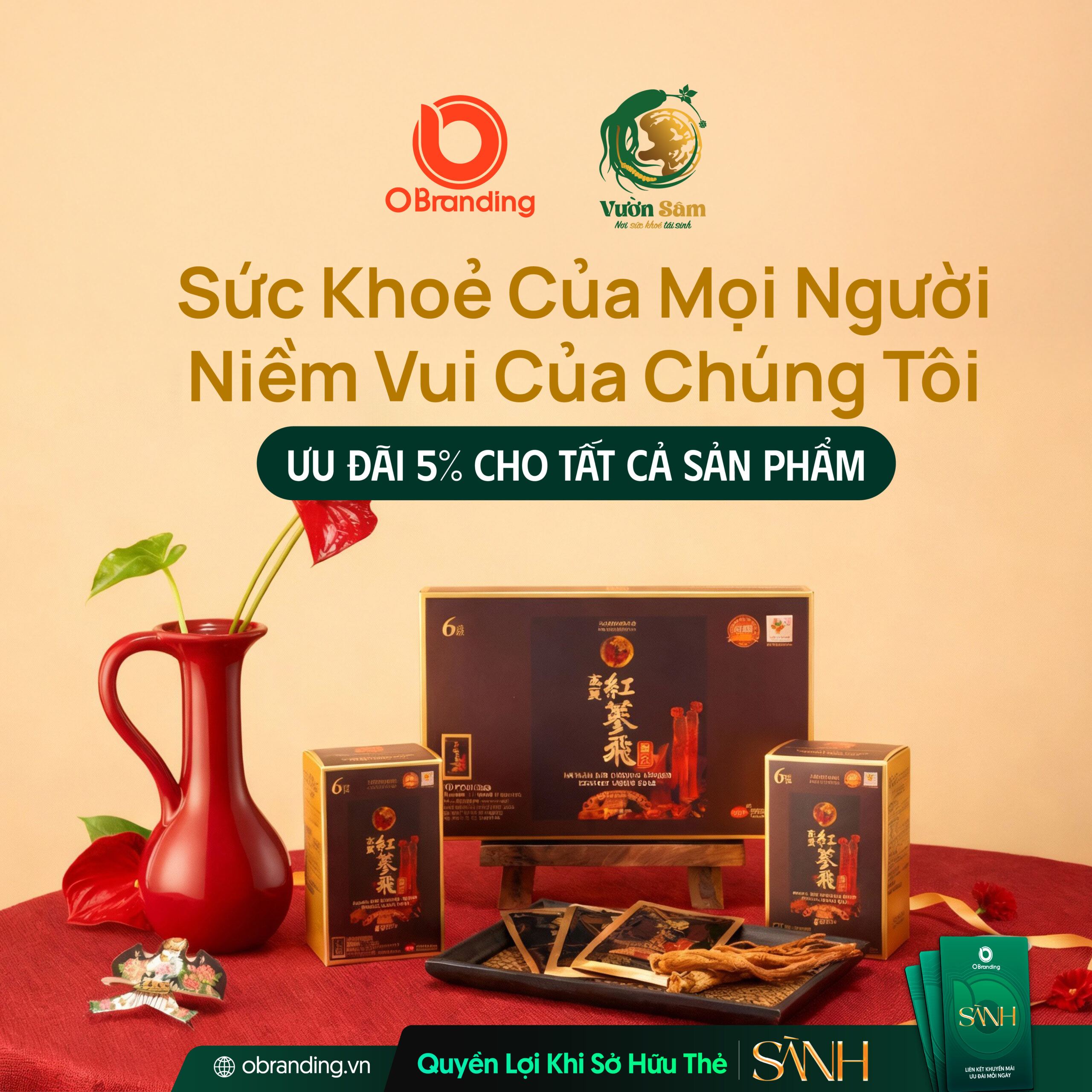 Ưu đãi độc quyền cho hội viên Thẻ Sành