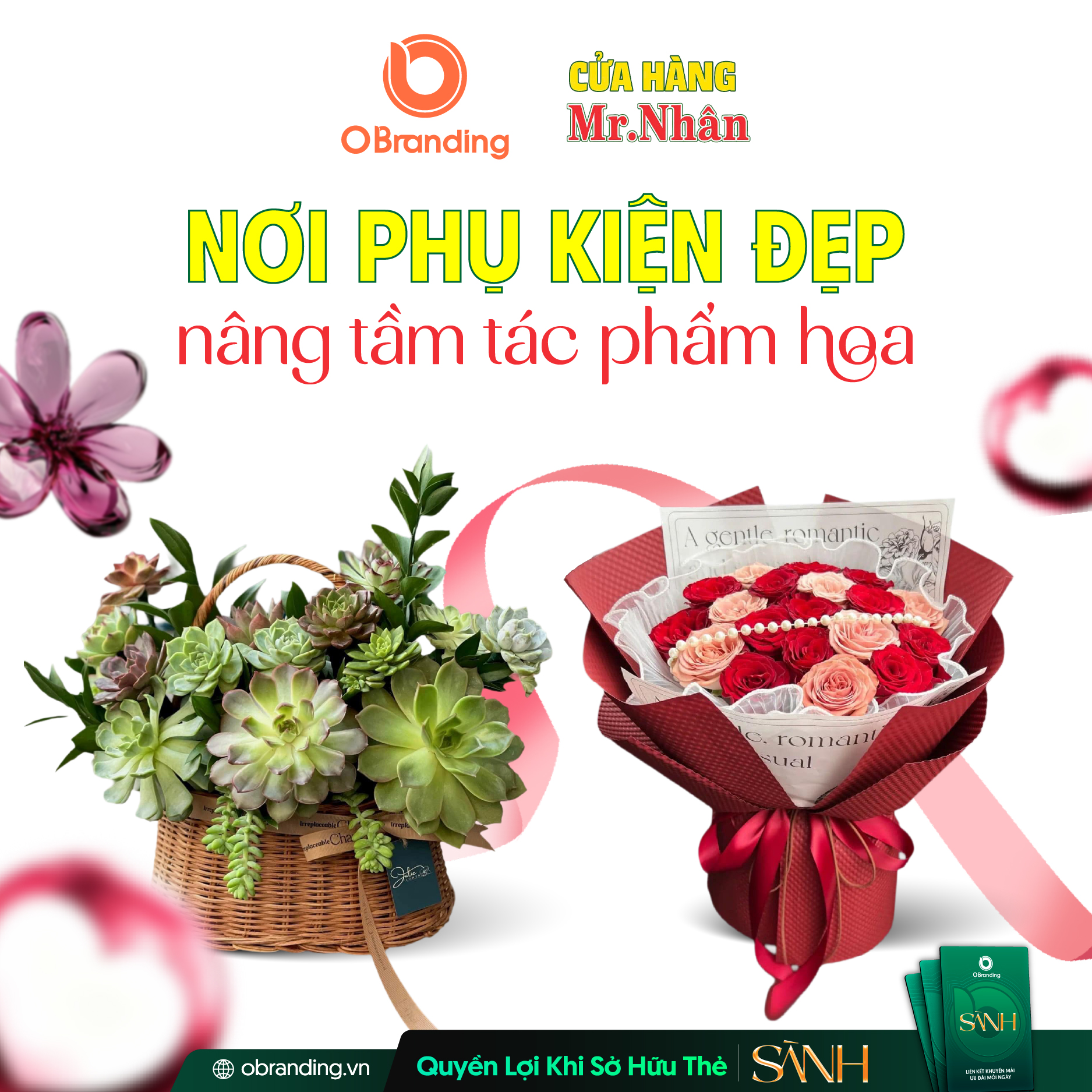 Danh mục phụ kiện ngành hoa đa dạng