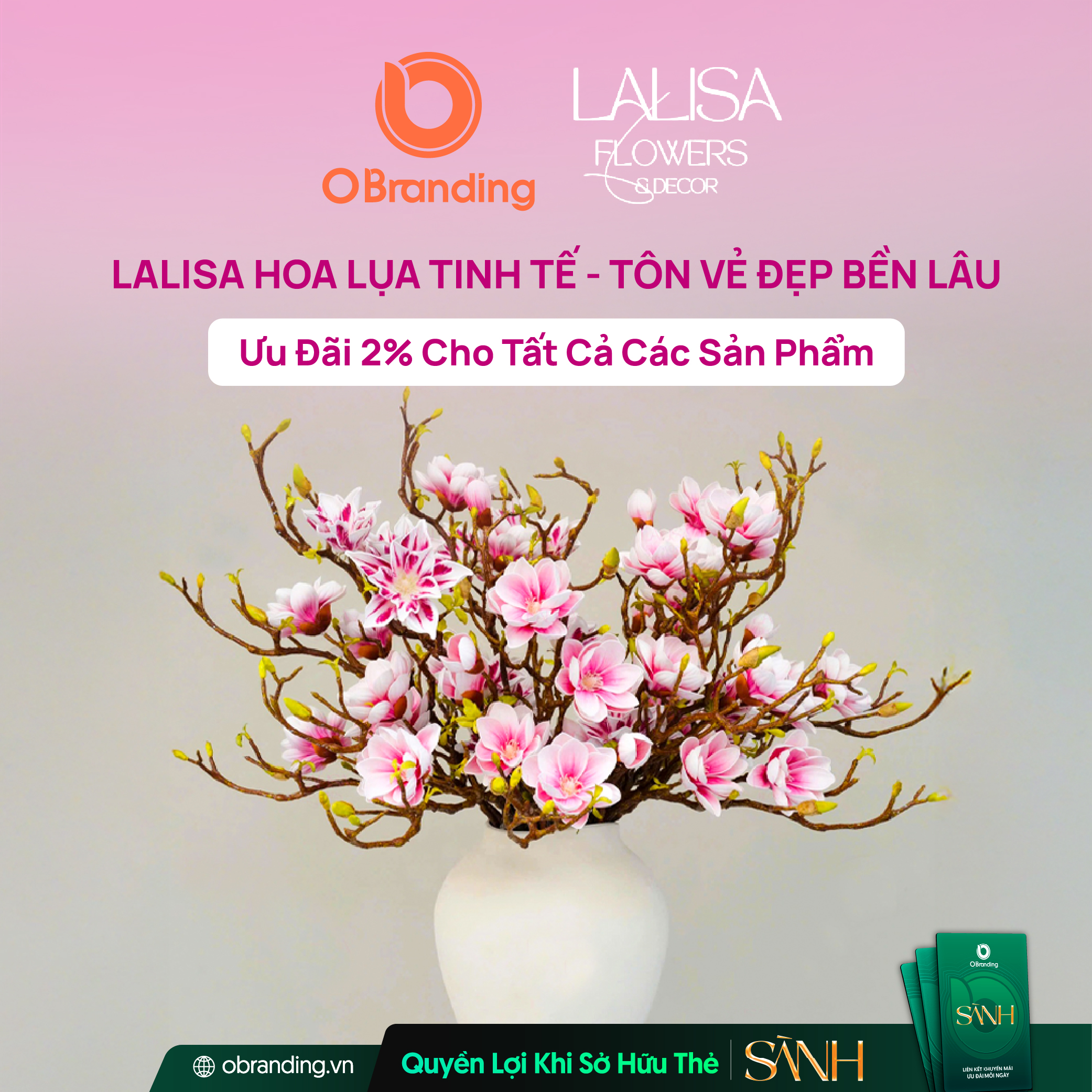 Ưu đãi độc quyền cho hội viên Thẻ Sành