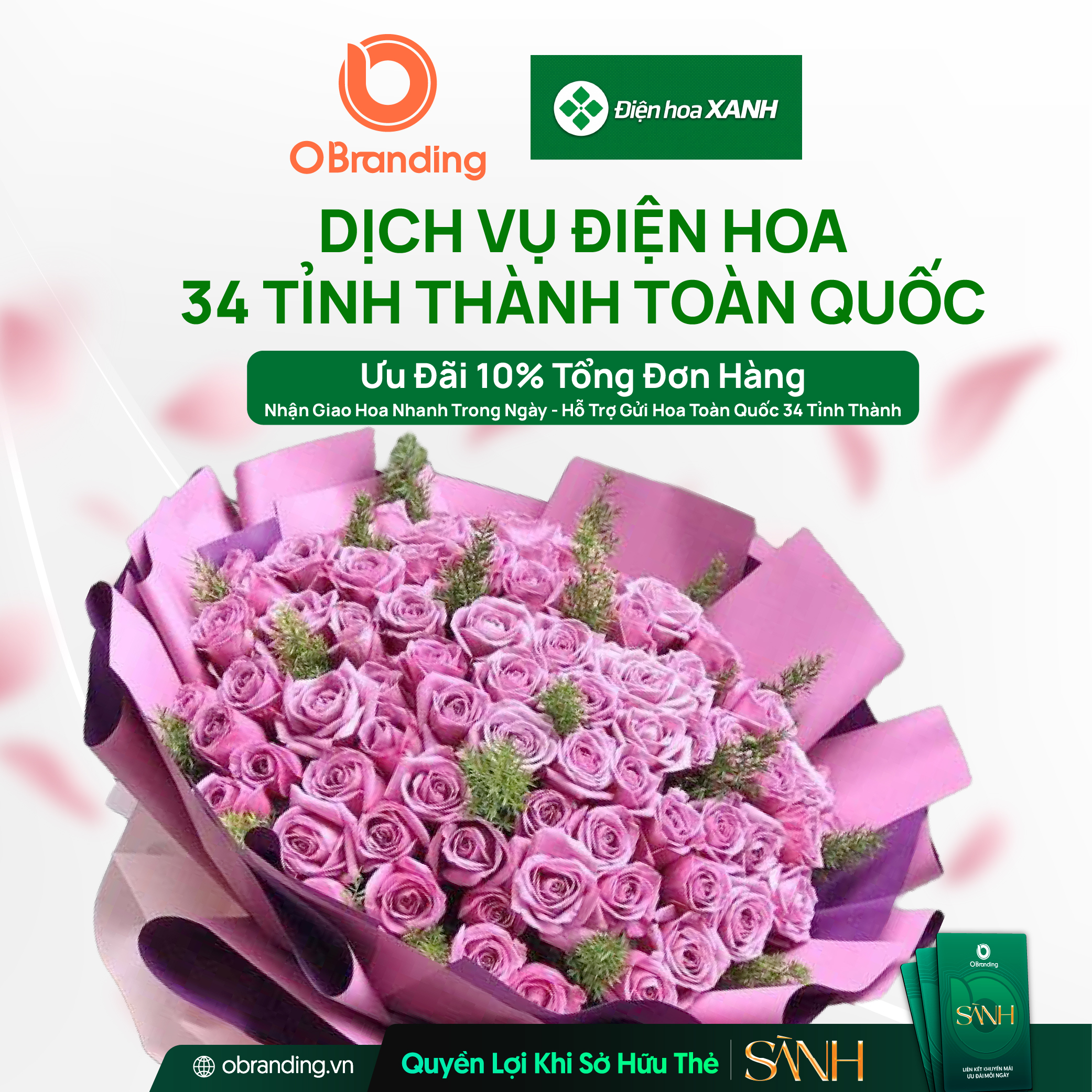Ưu đãi đặc quyền cho hội viên Thẻ Sành
