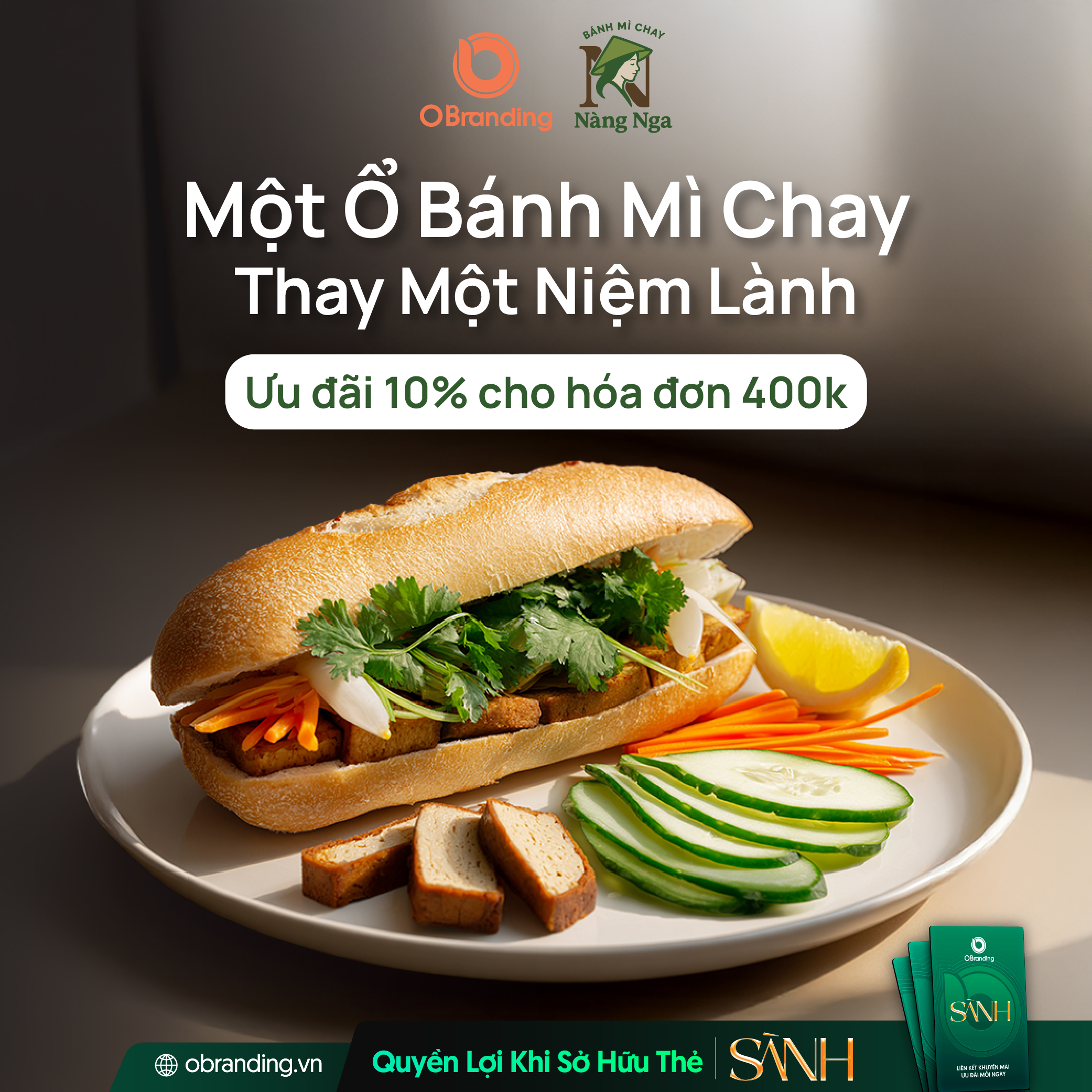 Bánh mì chay Nàng Nga