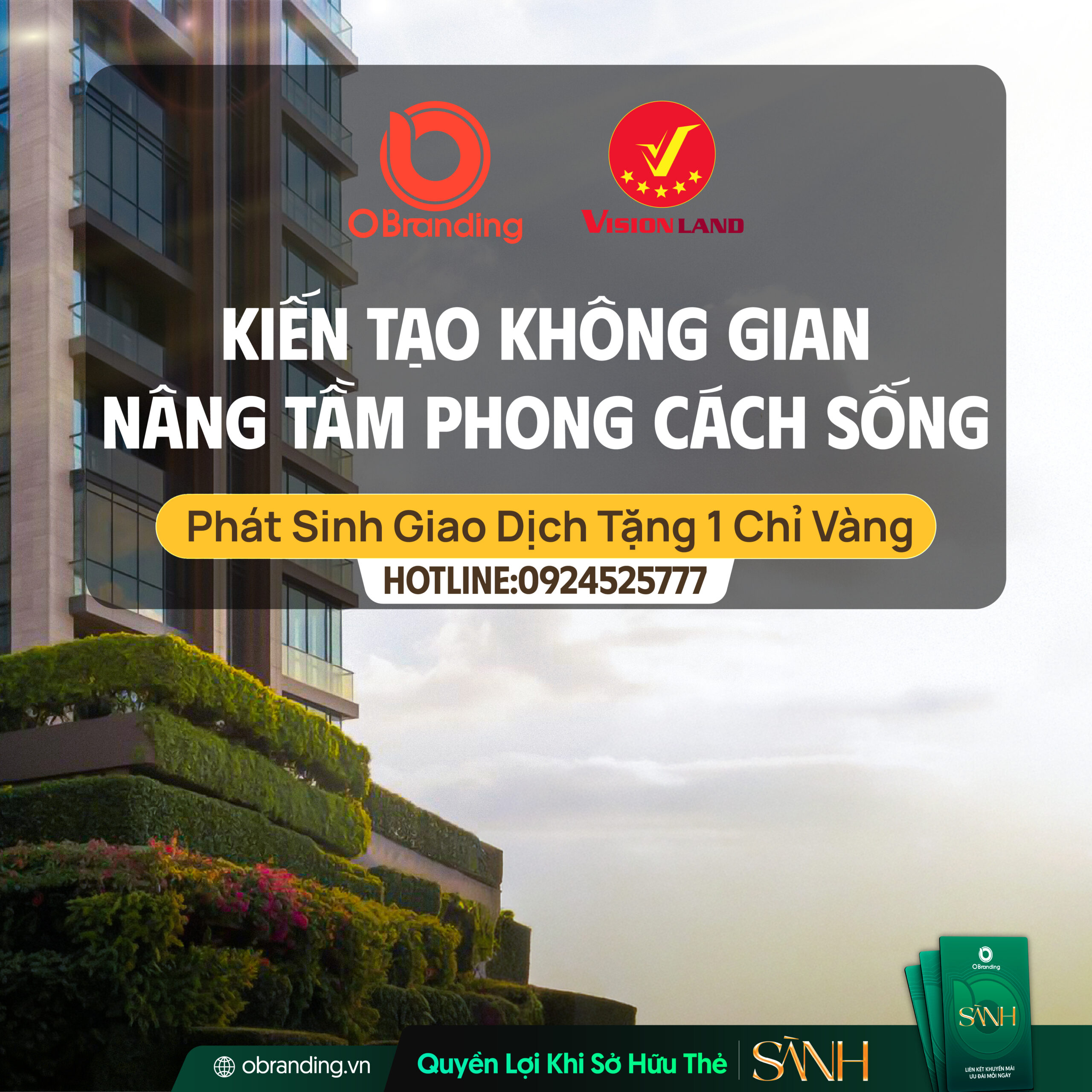 Ưu đãi độc quyền cho hội viên Thẻ Sành