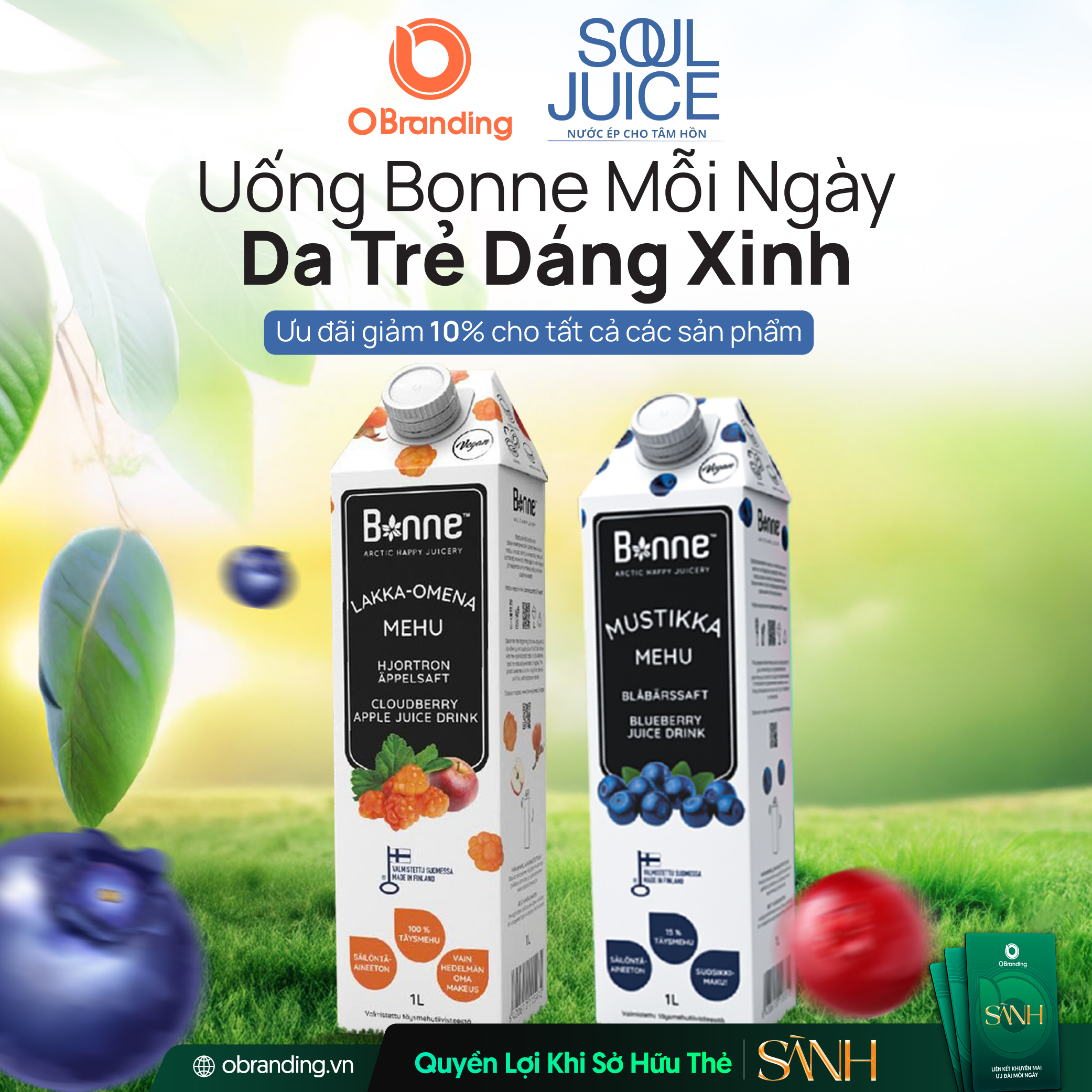 Nước ép Bonne nguyên chất