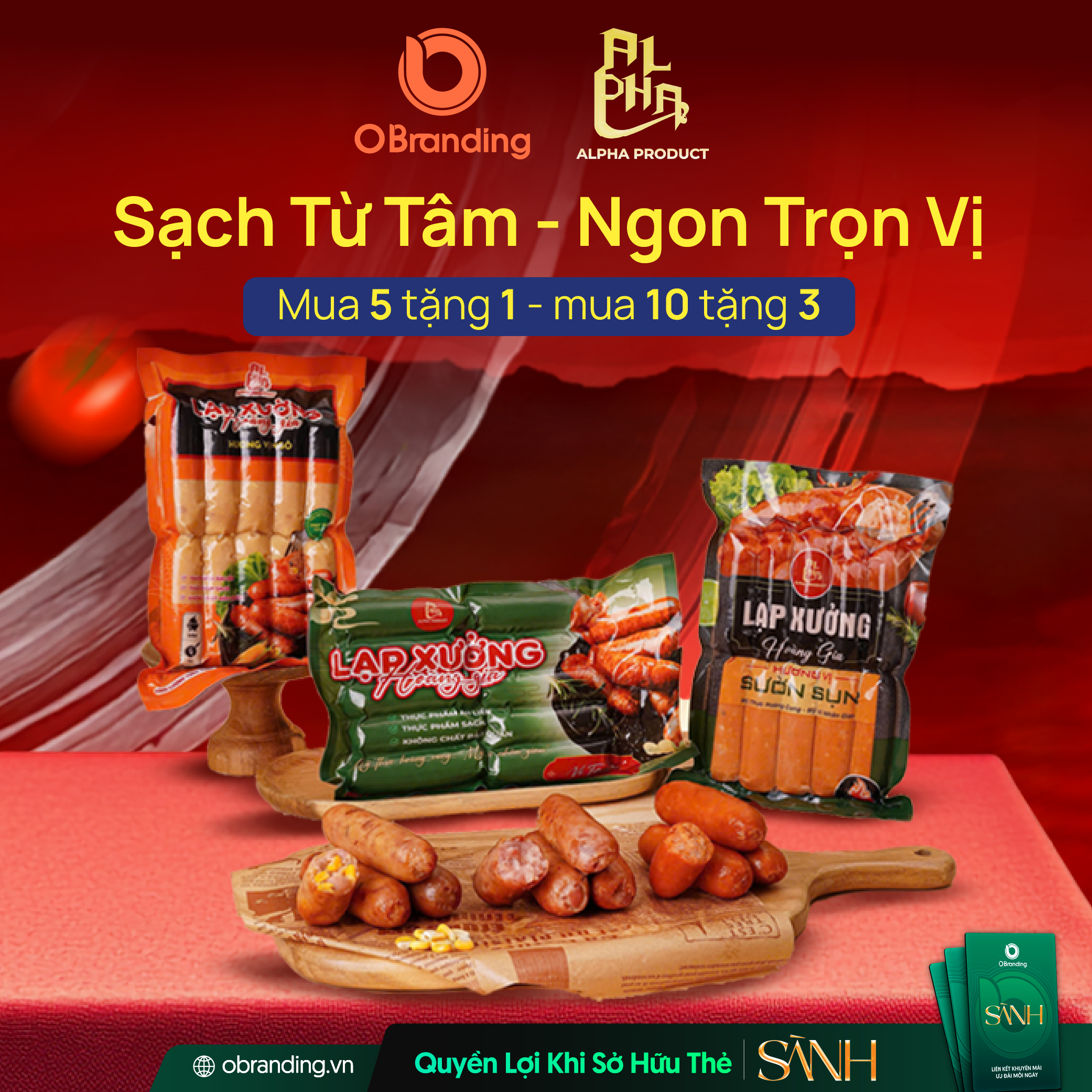 lạp xưởng tươi ALPHA PRODUCT