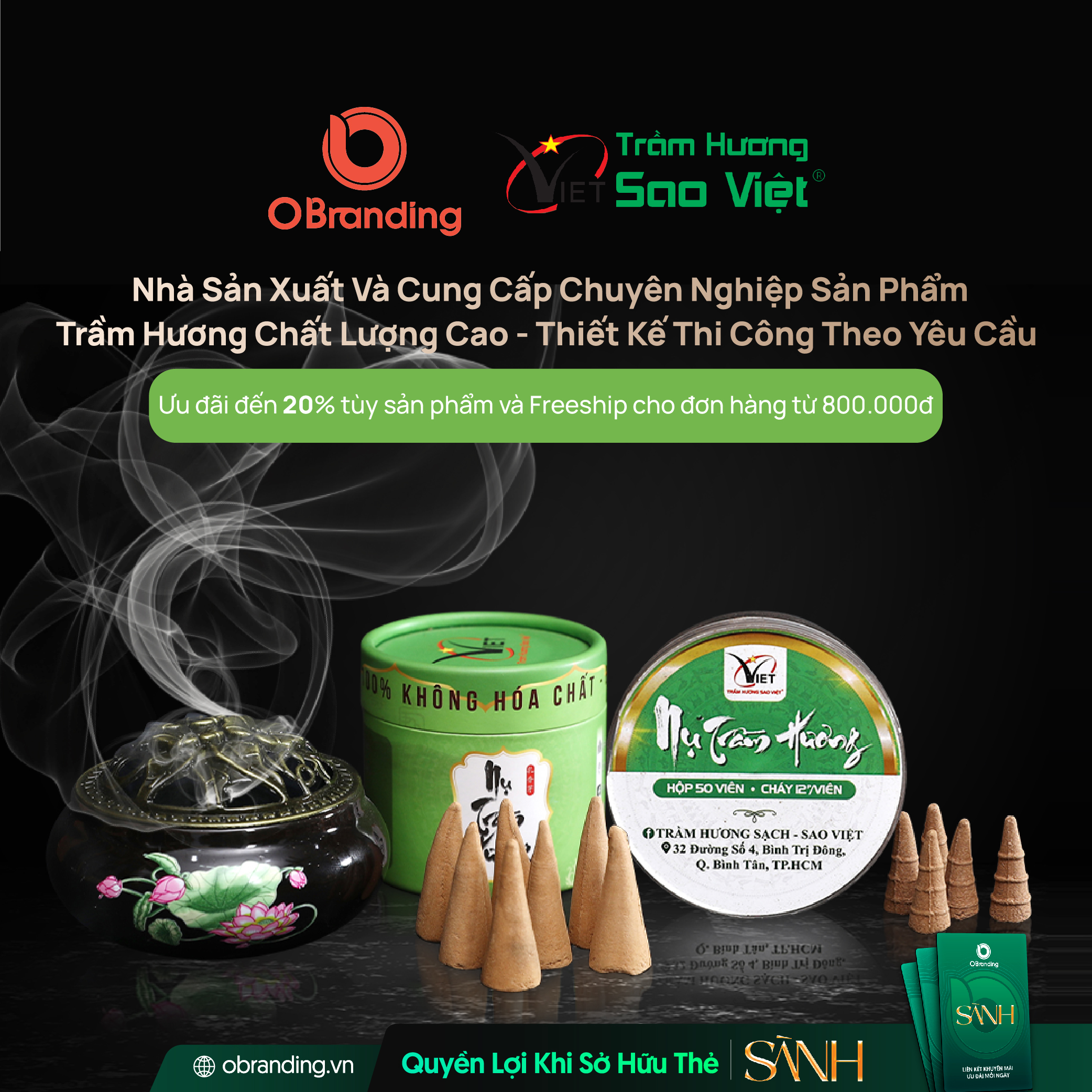 nhang trầm hương Sao Việt