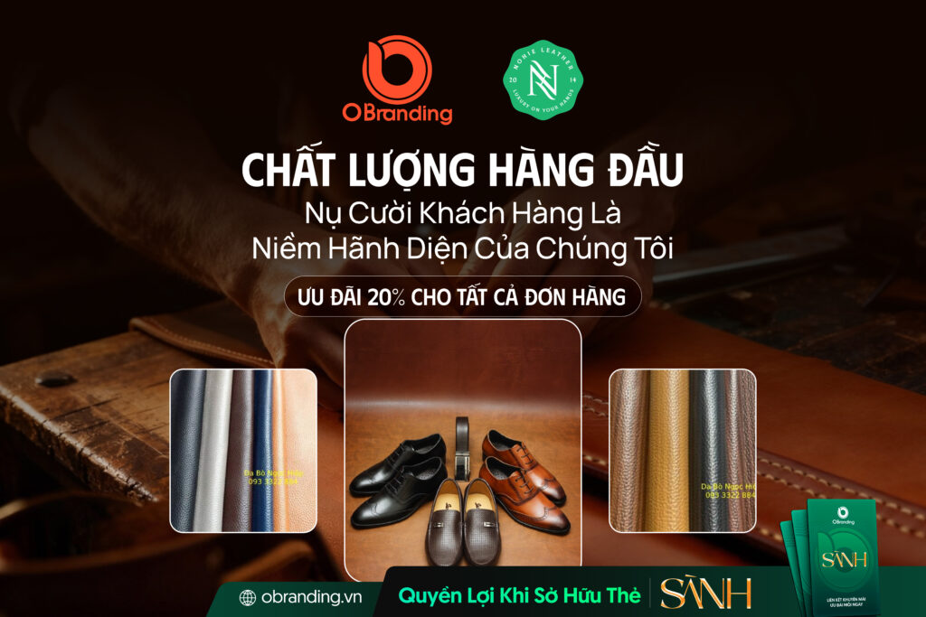 DA GIÀY NGỌC HIỆP – Giày Tây Công Sở Da Thật Cao Cấp Cho Quý Ông Thành Đạt