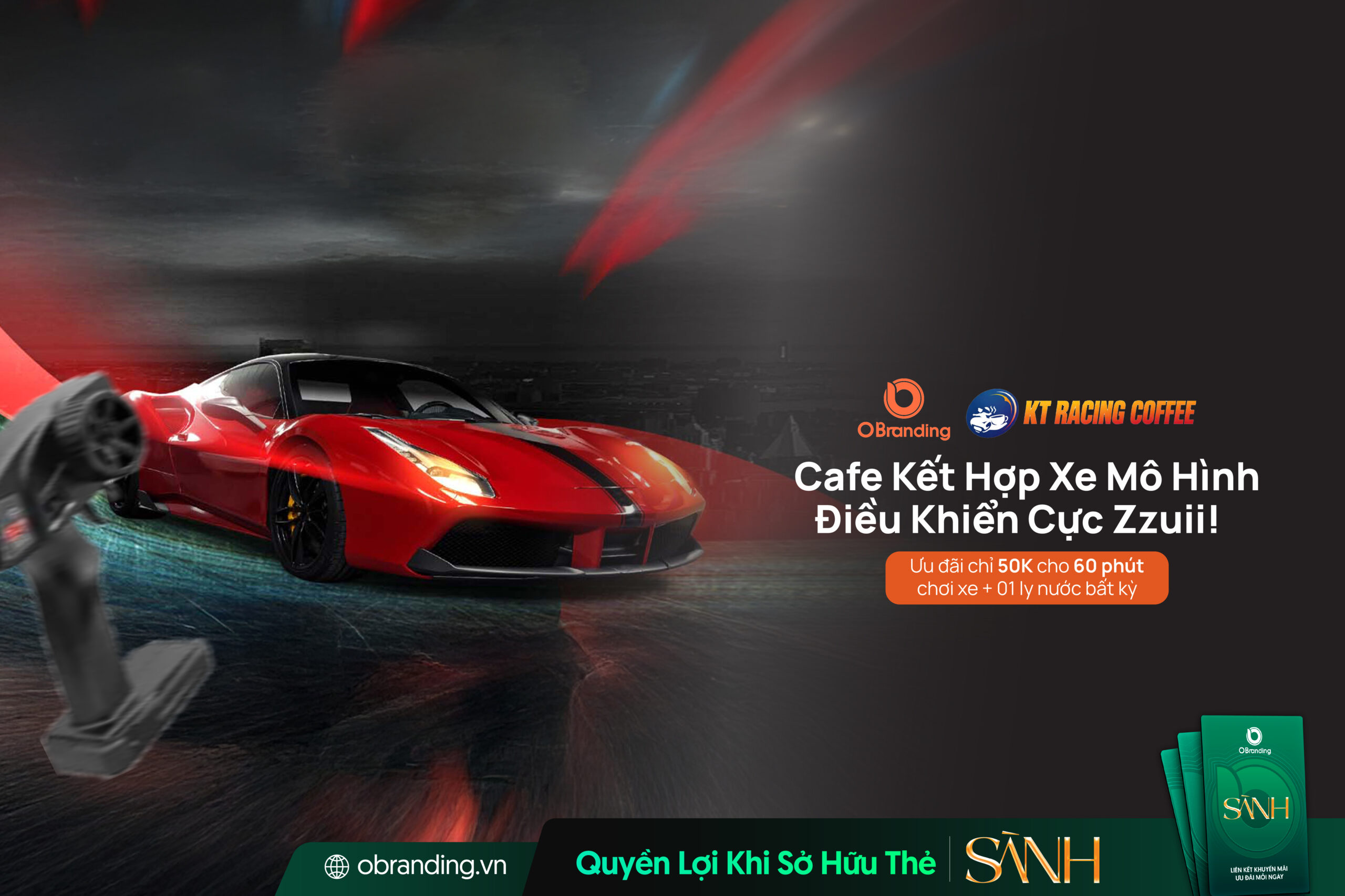 KT Racing Coffee – Cafe Xe Mô Hình Điều Khiển