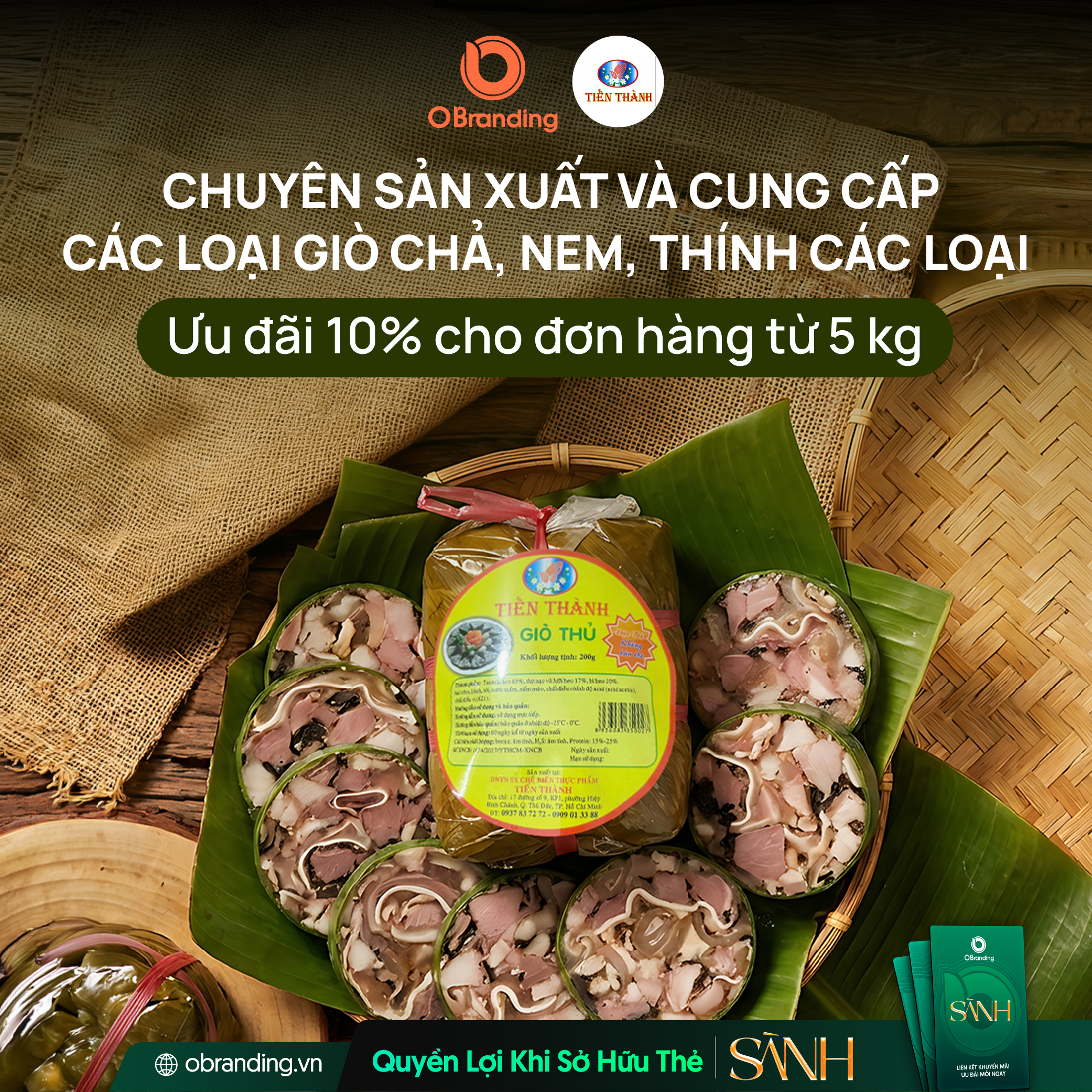 Ưu đãi độc quyền cho hội viên Thẻ Sành