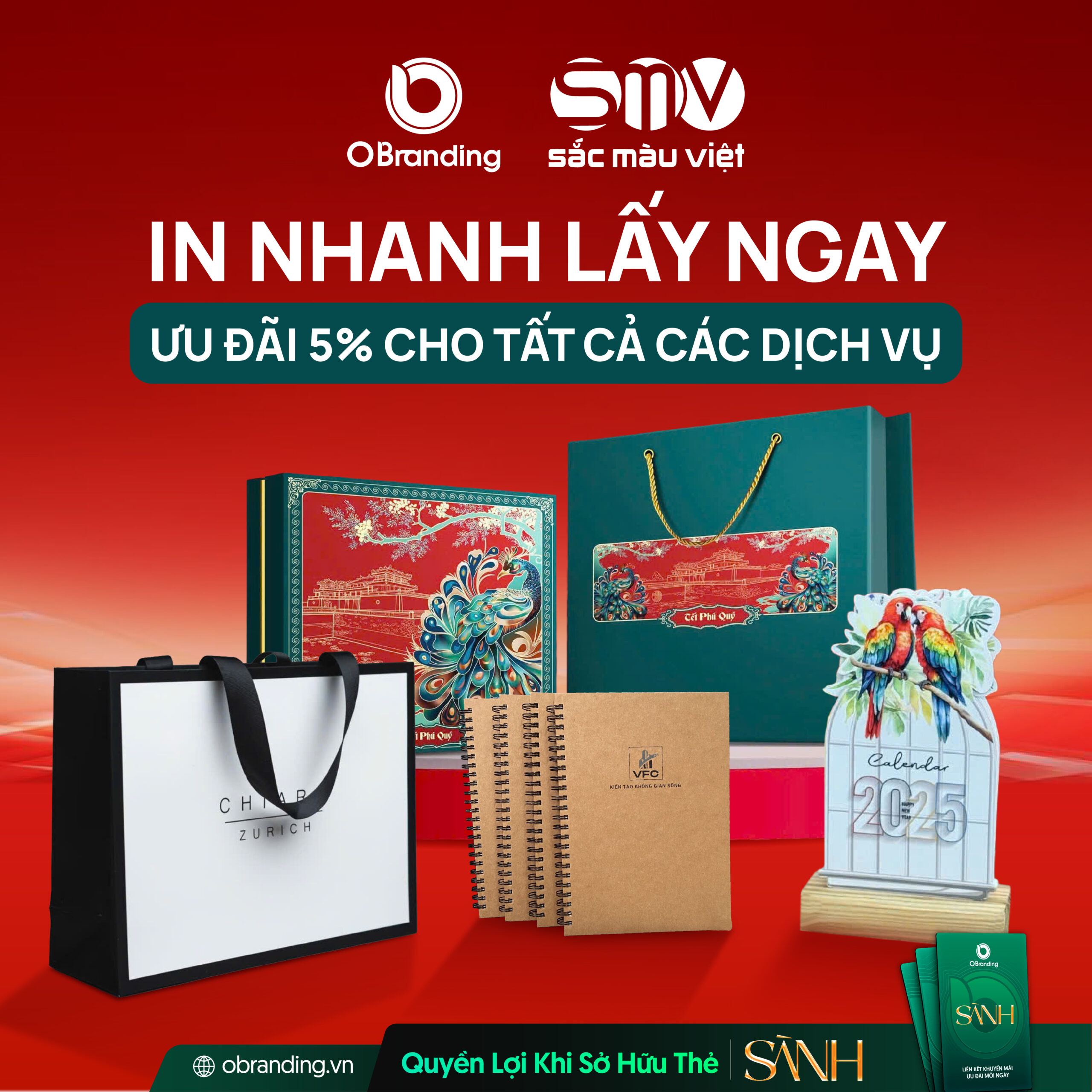 Ưu đãi độc quyền cho hội viên Thẻ Sành