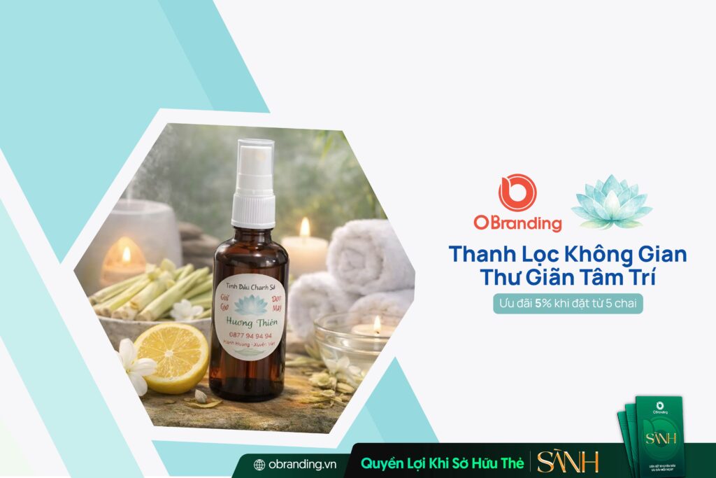 Tinh Dầu Hương Thiền – Hương Thơm Thiên Nhiên Cho Không Gian An Yên Và Thư Giãn