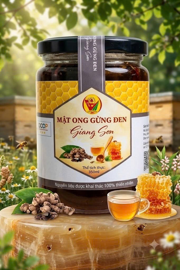 Mật Ong Gừng Đen Giang Sơn