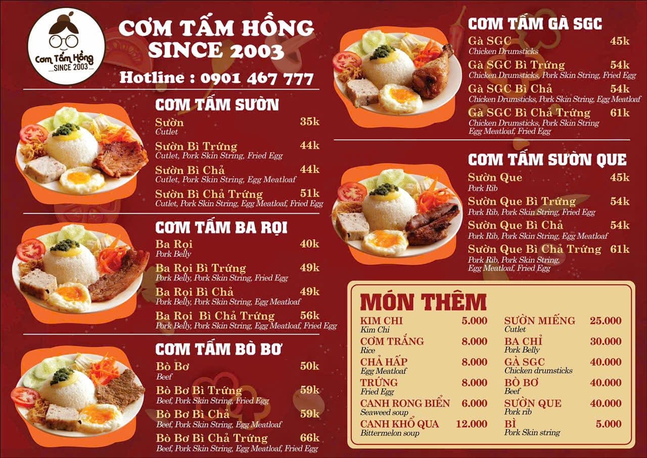Cơm Tấm Hồng Since 2003
