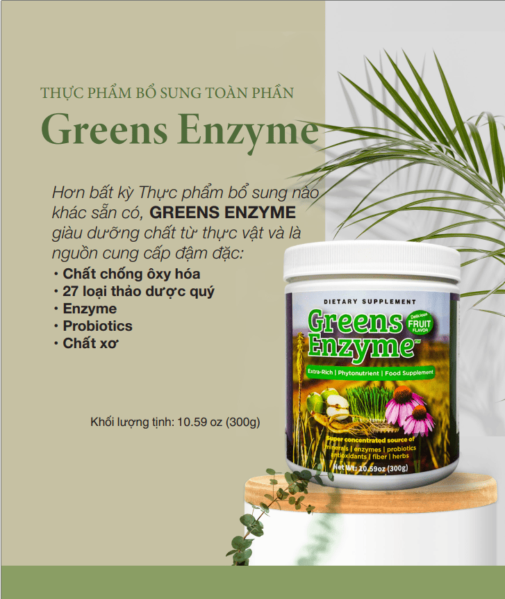 Greens Enzyme - Thực phẩm bảo vệ sức khỏe