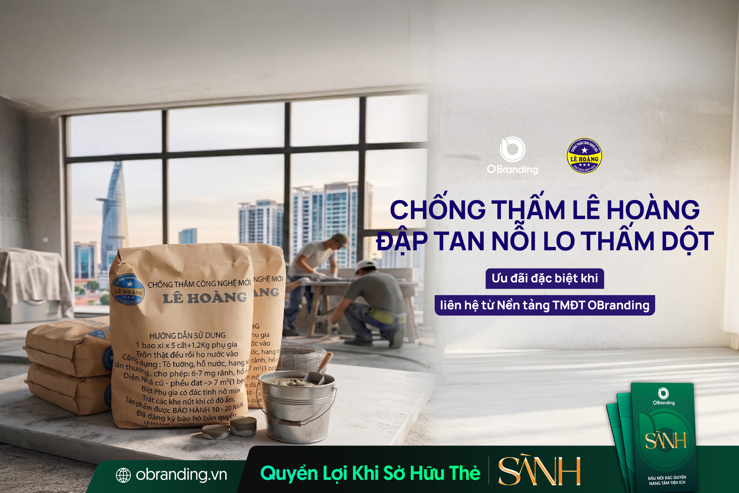 CHỐNG THẤM CÔNG NGHỆ MỚI LÊ HOÀNG