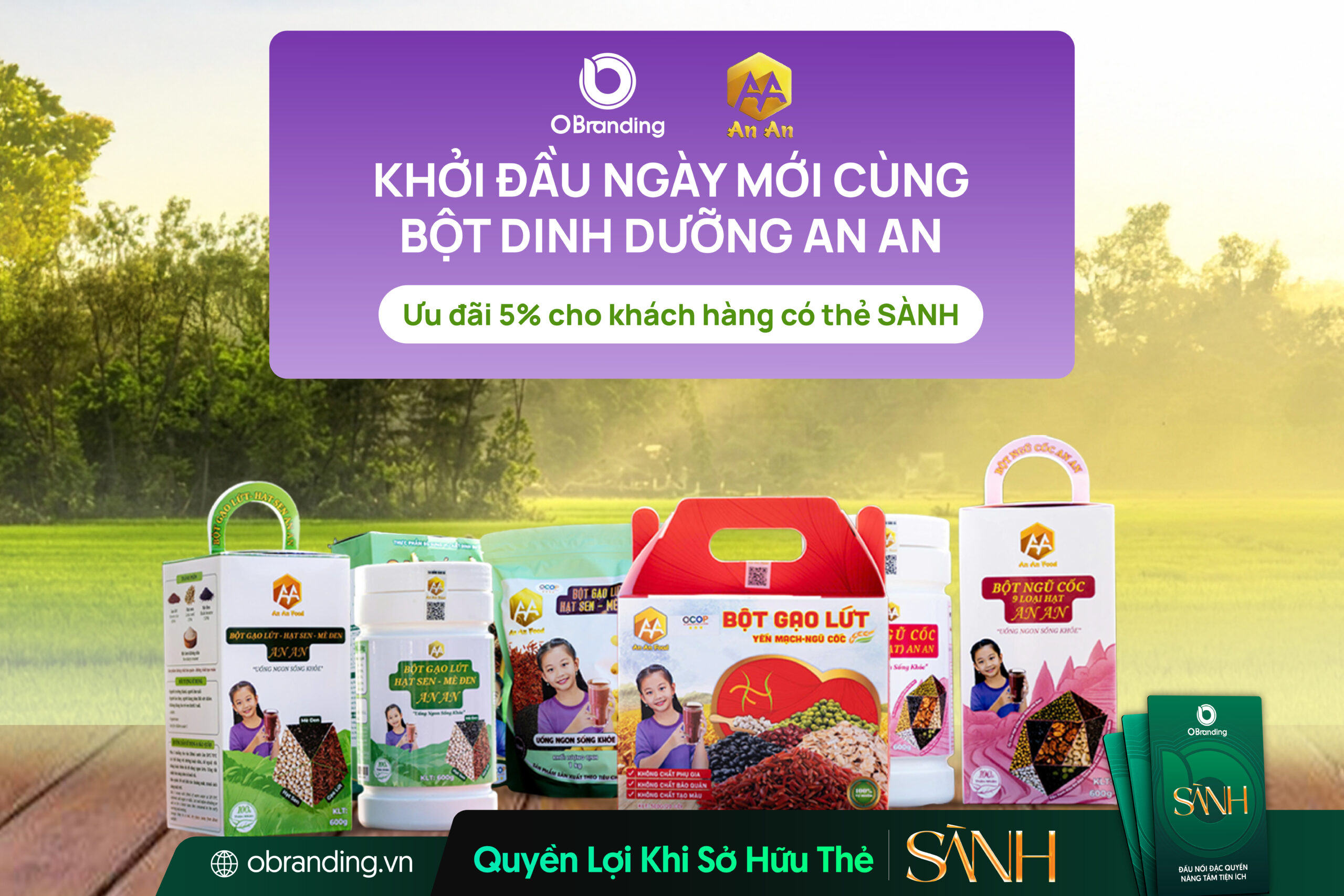 Bột gạo lứt An An