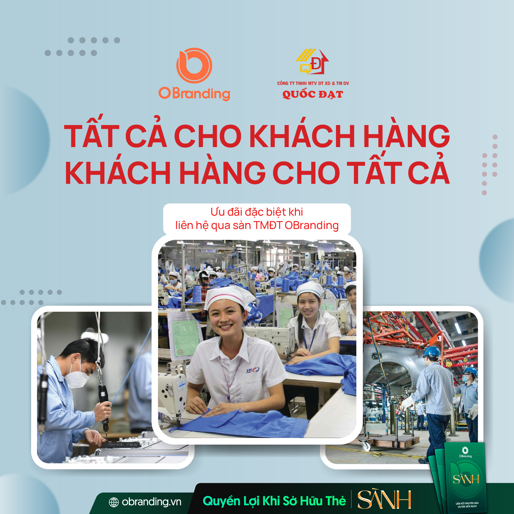CÔNG TY TNHH MTV ĐẦU TƯ XÂY DỰNG VÀ TM DỊCH VỤ QUỐC ĐẠT