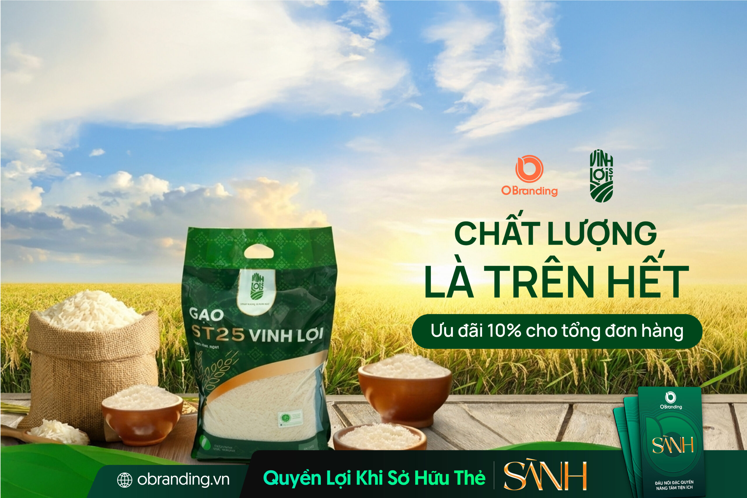 Nông sản Vinh Lợi - Gạo ST25 hữu cơ