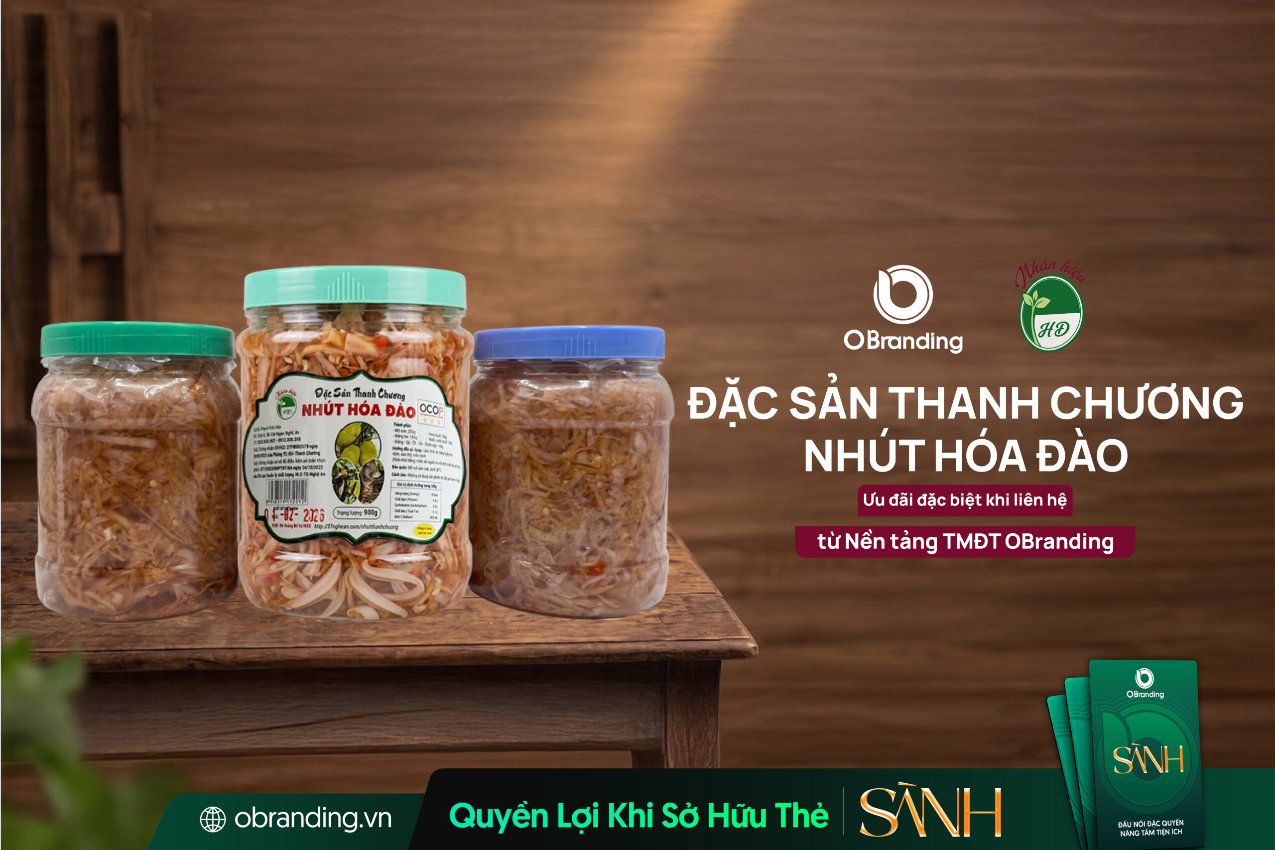 Nhút Hóa Đào - Nhút mít và hoa chuối Thanh Chương