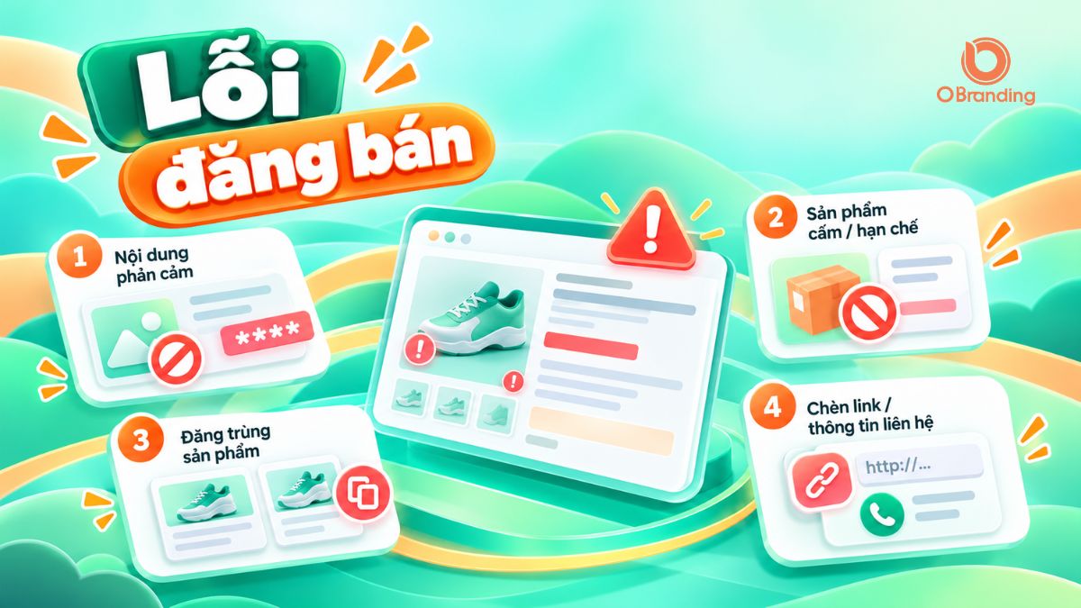Các lỗi đăng bán sản phẩm thường gặp trên OBranding