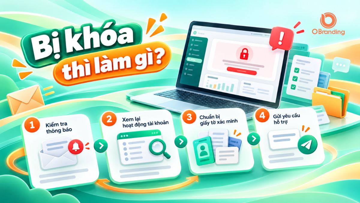 Hướng dẫn các bước xử lý khi tài khoản bị khóa