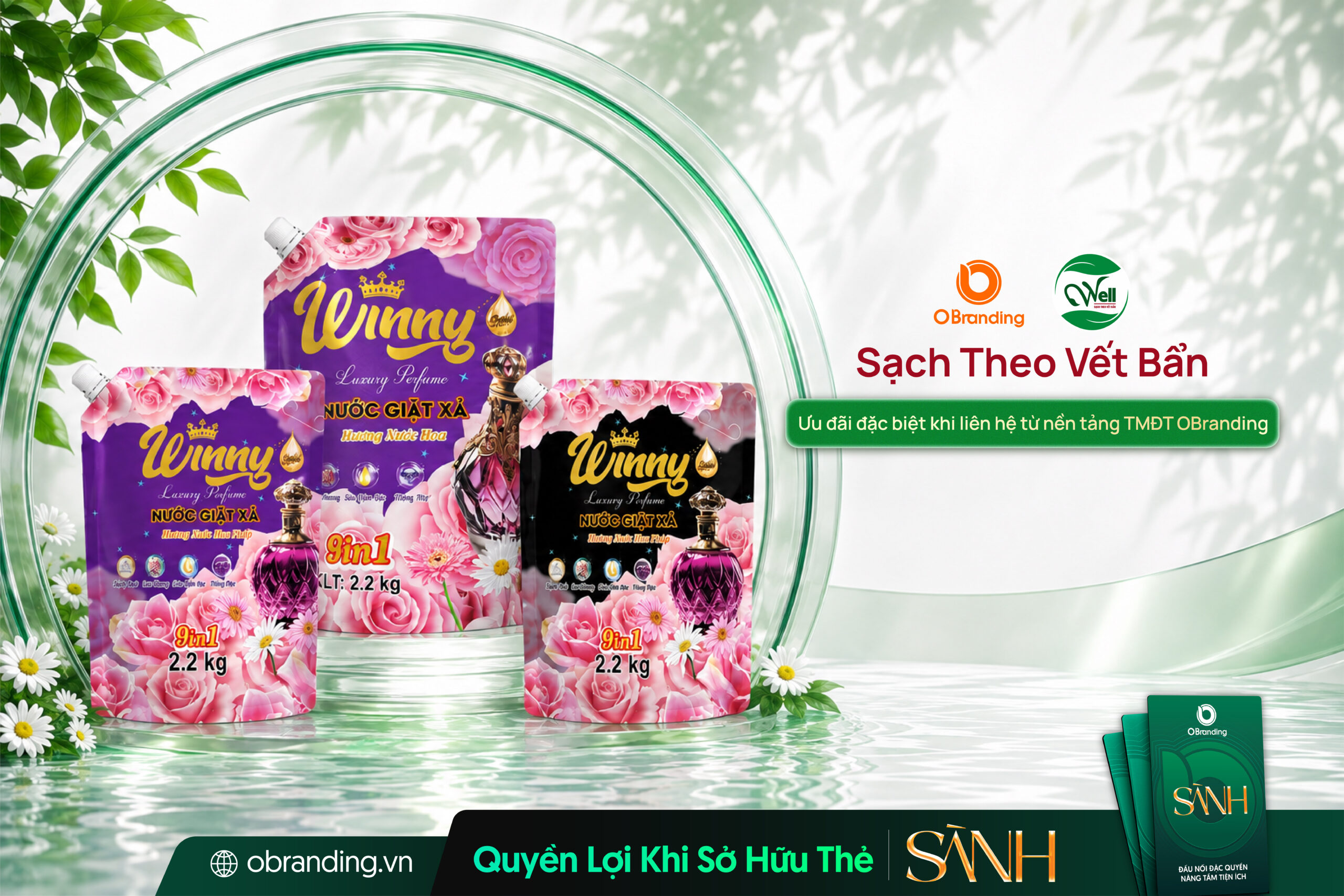 WELL - Nước giặt và nước xả chăm sóc quần áo