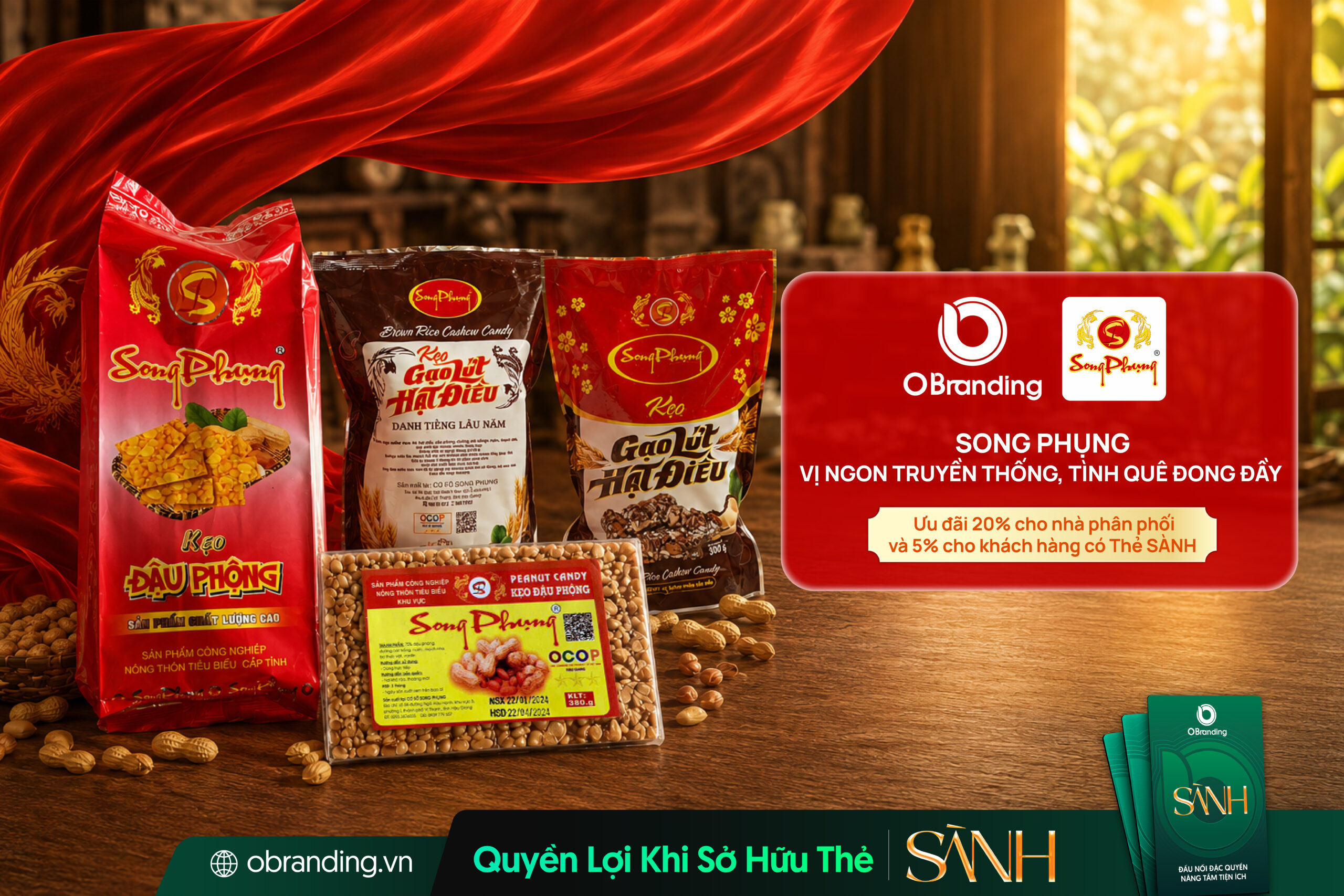 Song Phụng - Bánh kẹo đặc sản Hậu Giang