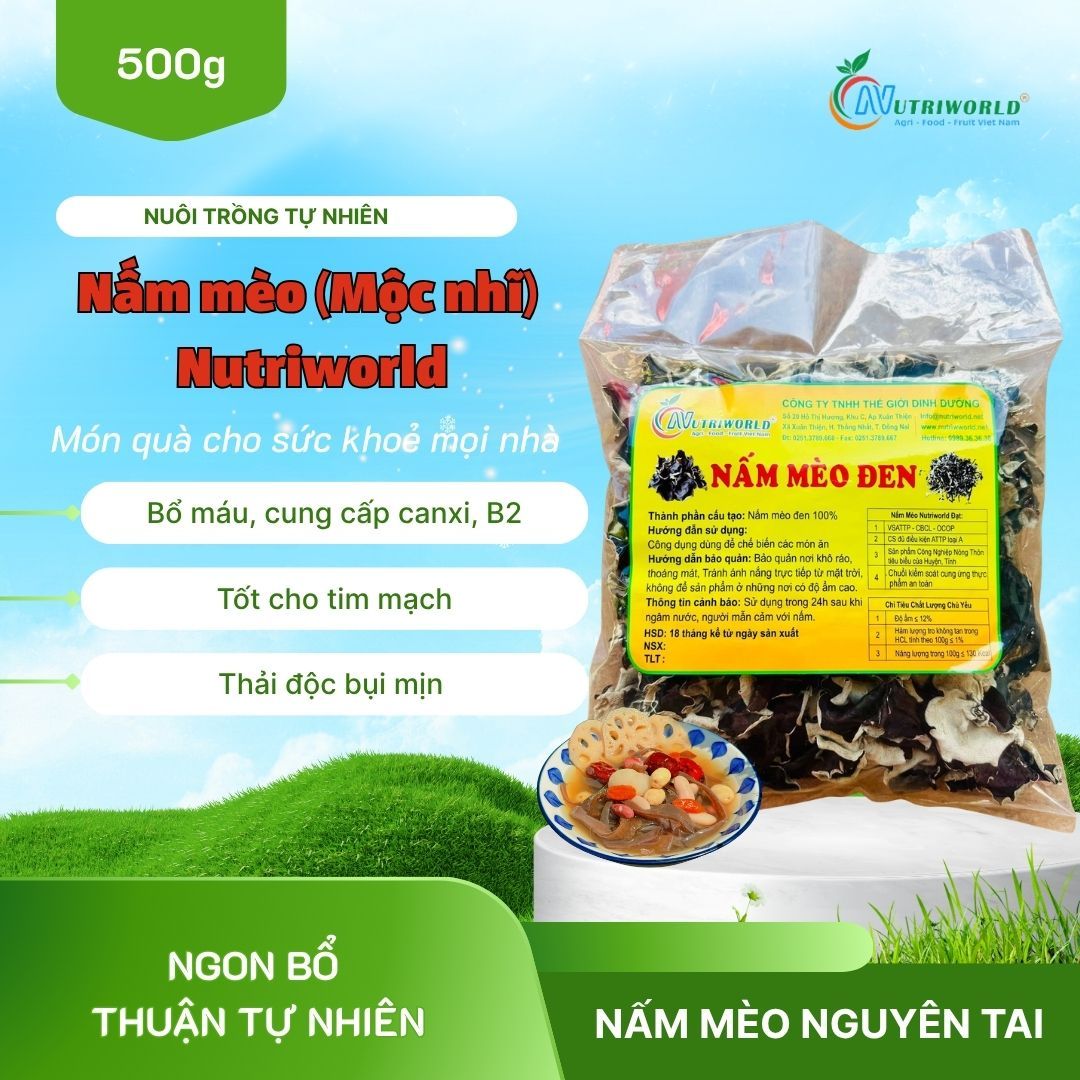 Nutriworld - Nấm mèo và nông sản Việt