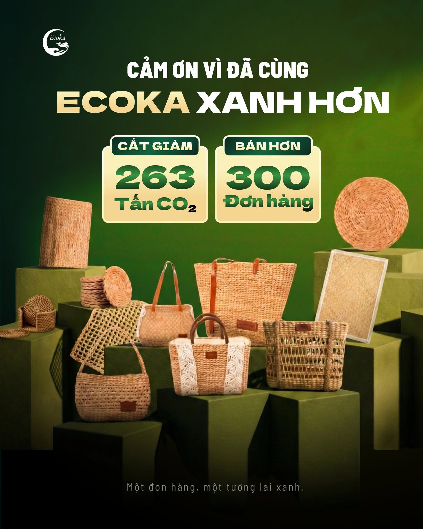 ECOKA - Đồ thủ công lục bình, mây tre