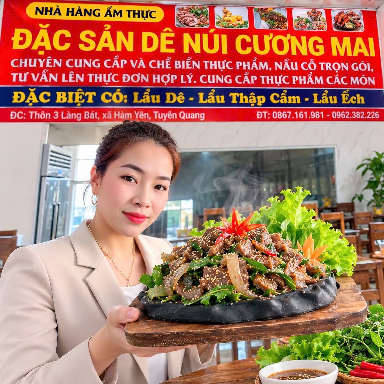 Nhà hàng Cương Mai - Dê núi và dịch vụ nấu cỗ