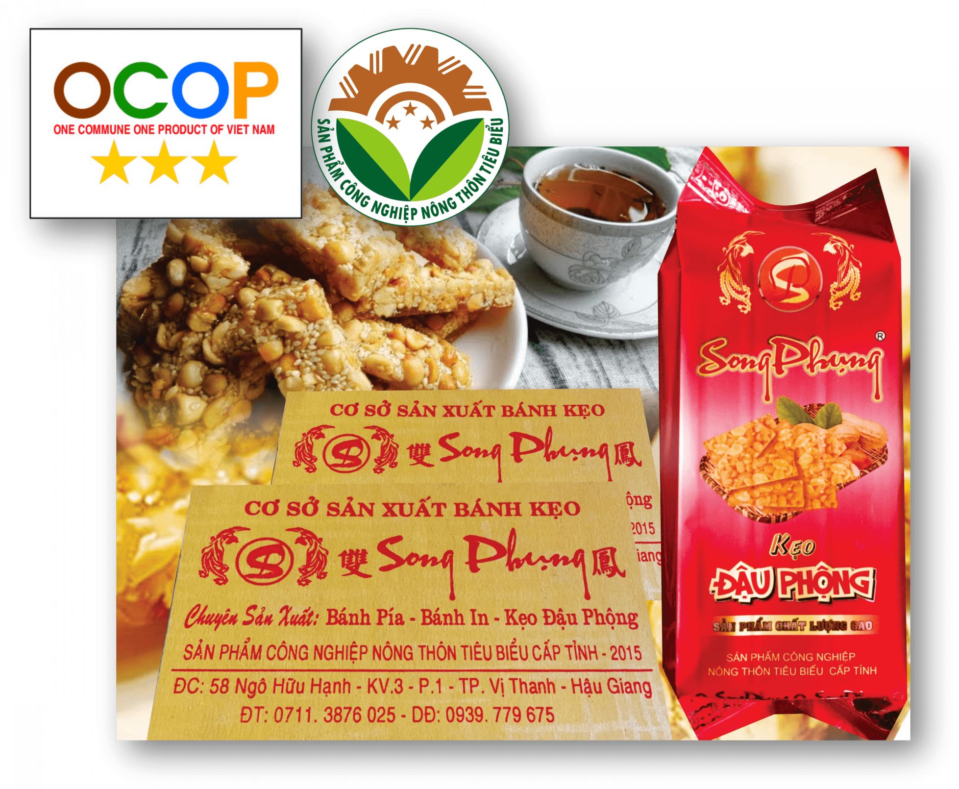 Song Phụng - Bánh kẹo đặc sản Hậu Giang